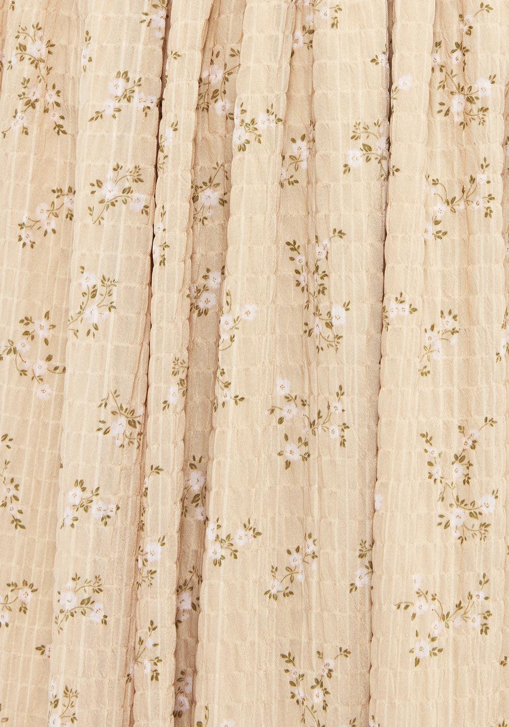 Tabitha Floral Print Chiffon Handkerchief Hem Midaxi Dress Product Image