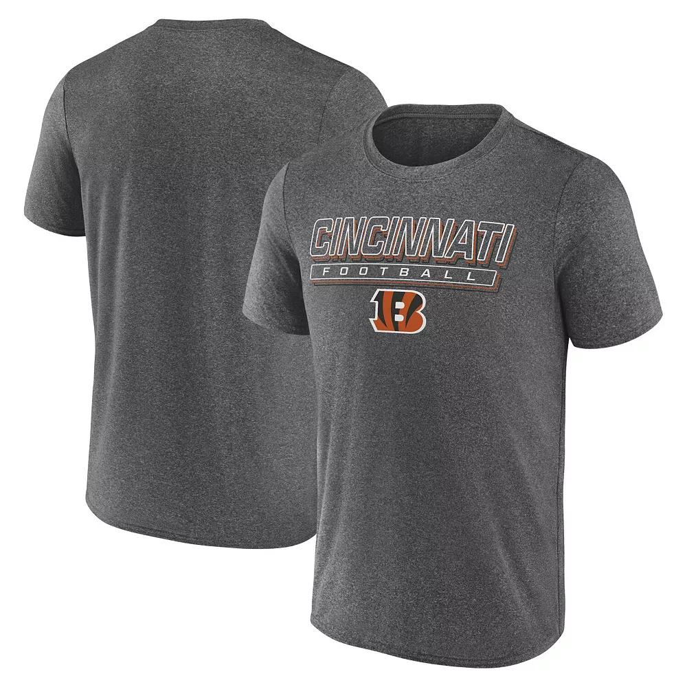 Men's Fanatics Heather Charcoal Cincinnati Bengals Quick Repeat Long Sleeve T-Shirt, Size: Small Product Image