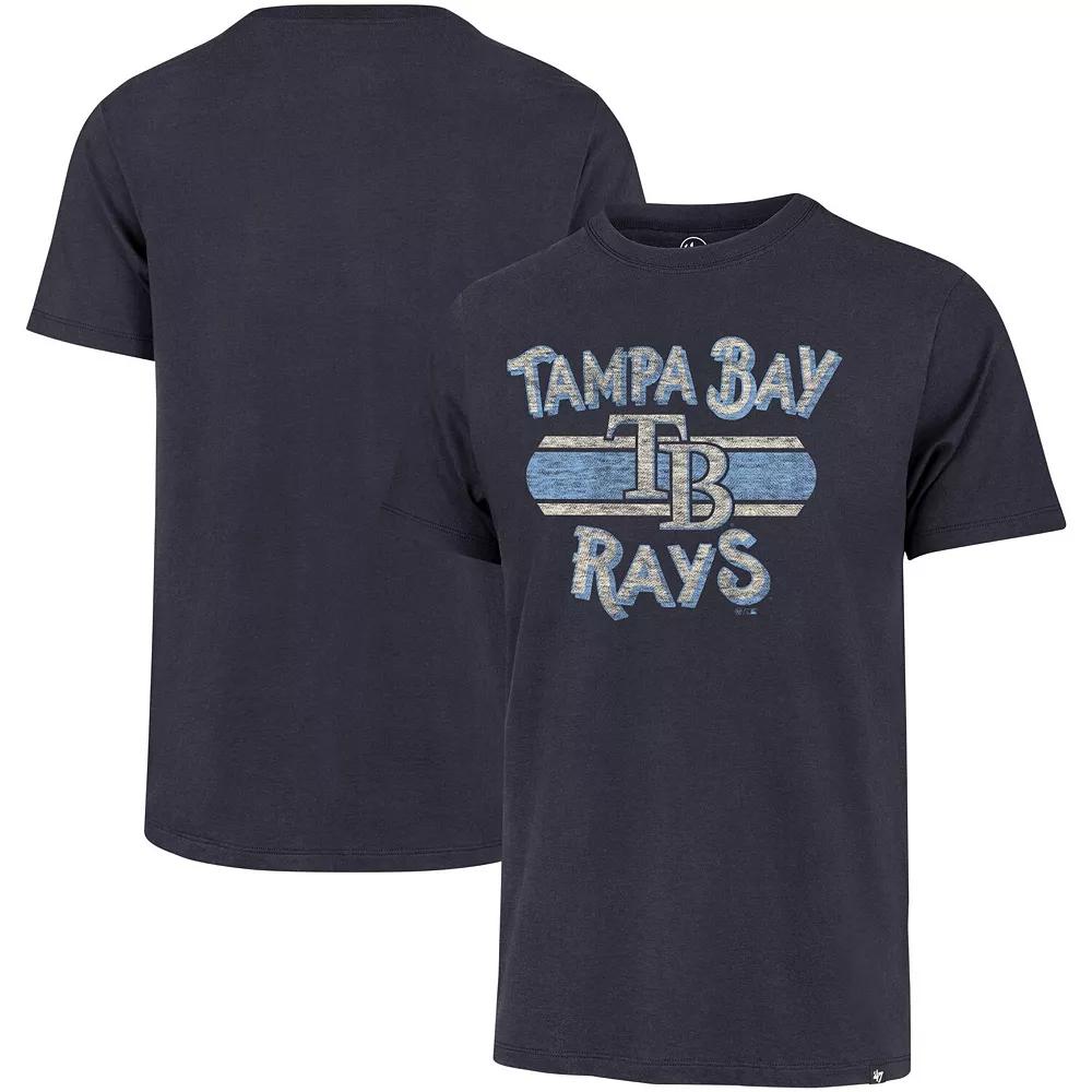 Men's '47 Navy Tampa Bay Rays Renew Franklin T-Shirt,  Product Image