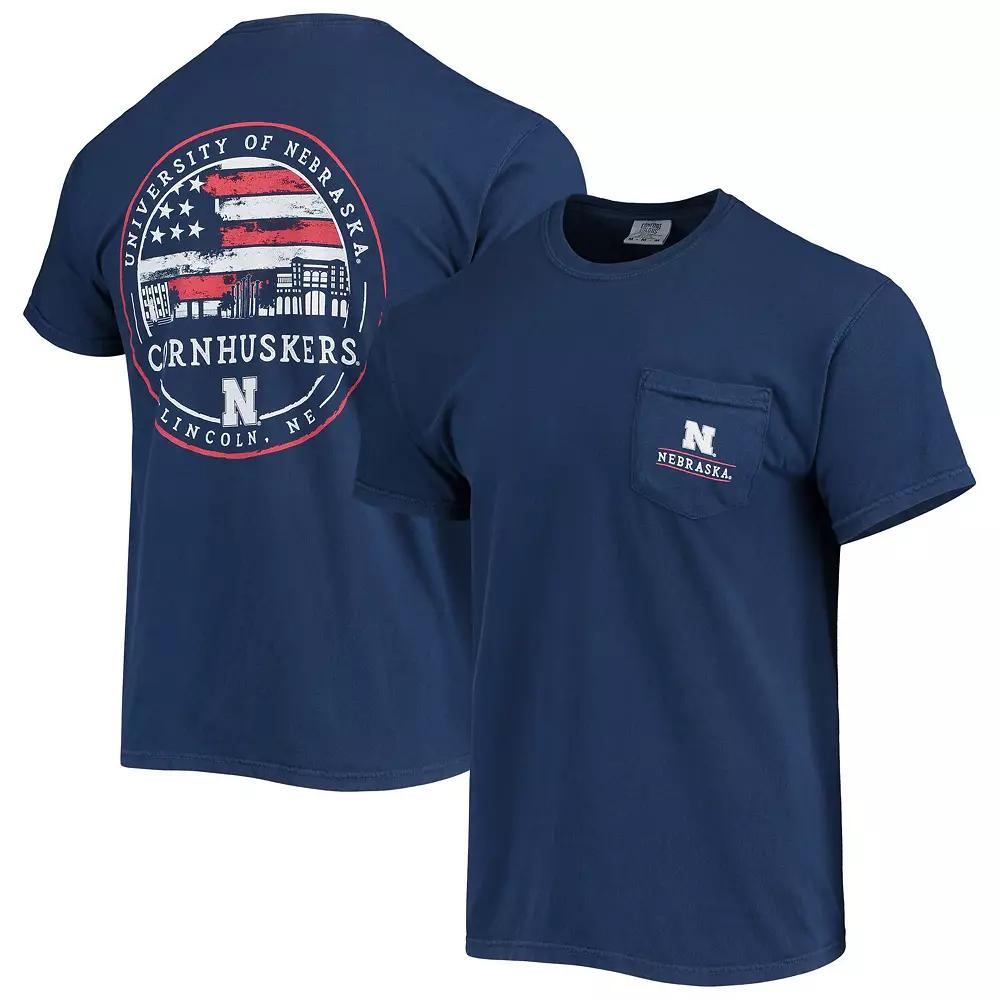 Men's Navy Nebraska Huskers Campus Americana T-Shirt,  Product Image