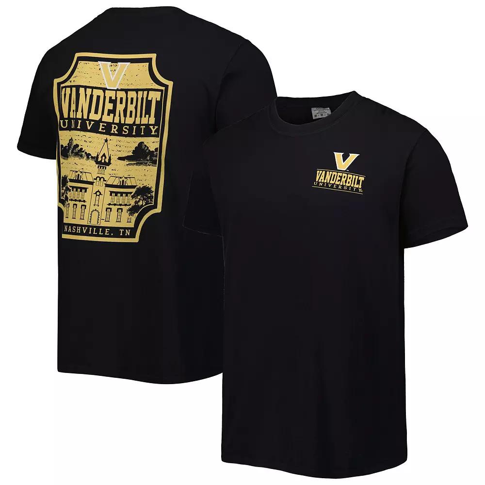 Men's Black Vanderbilt Commodores Logo Campus Icon T-Shirt, Size: Large Product Image