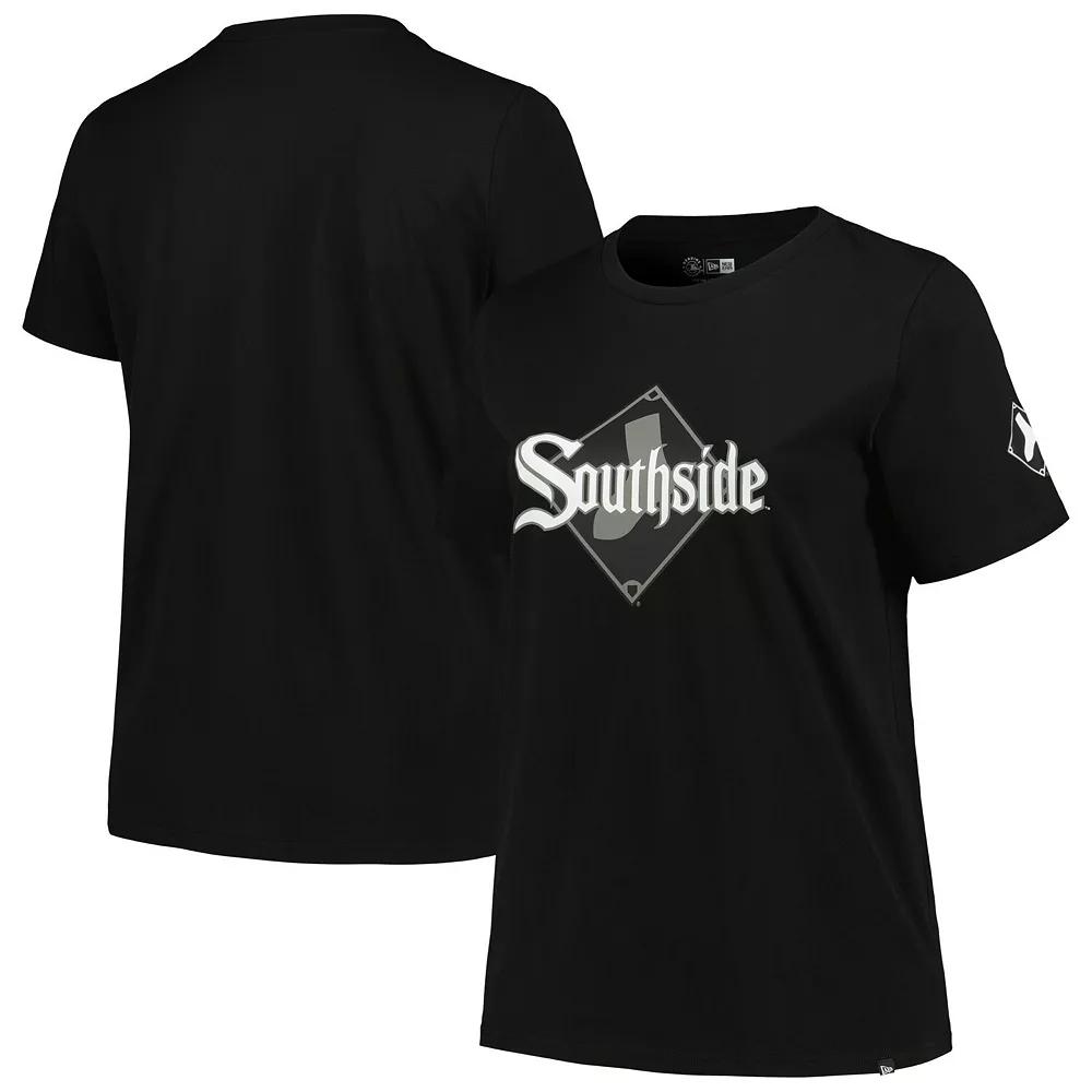 Women's New Era Black Chicago White Sox Plus Size City Connect T-Shirt, Size: 2XL Product Image