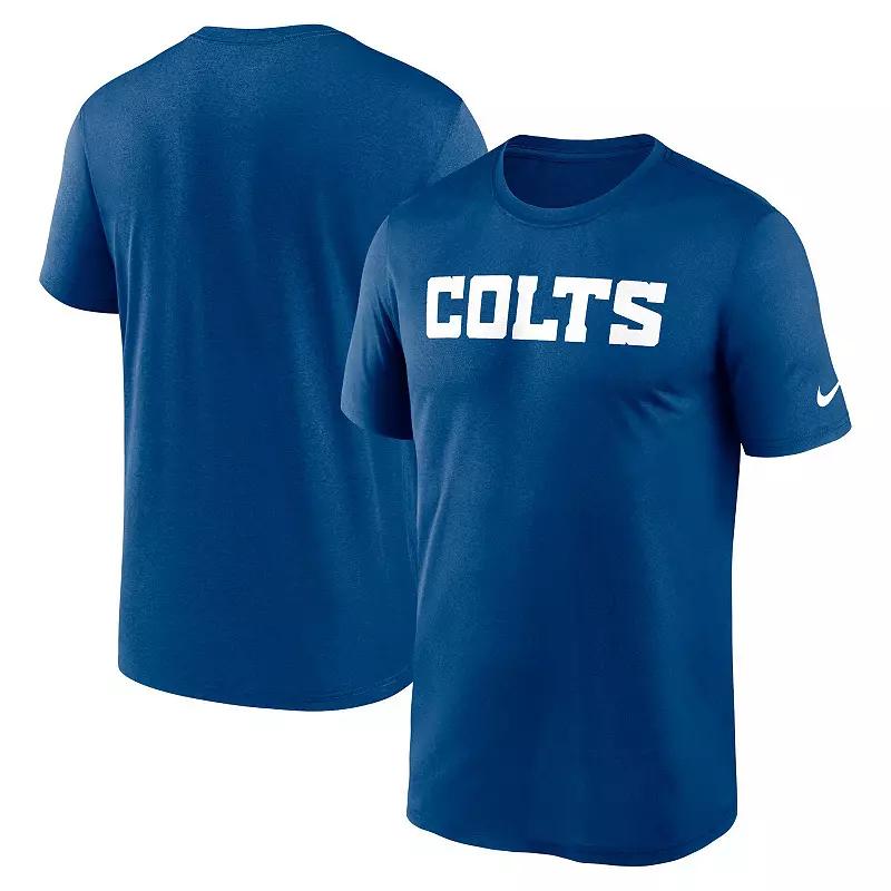 Men's Nike Royal Indianapolis Colts Primetime Legend Wordmark Performance T-Shirt,  Product Image