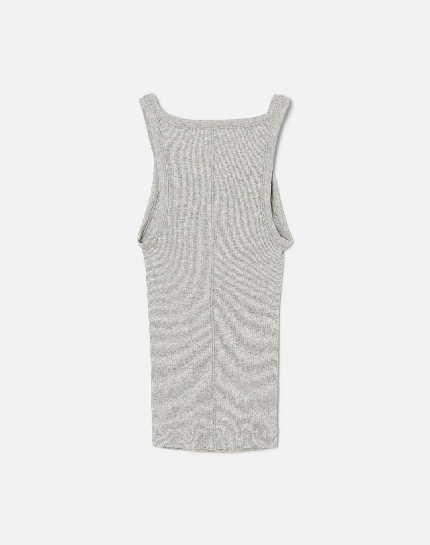 Hanes Ribbed Tank - Heather Grey Female Product Image