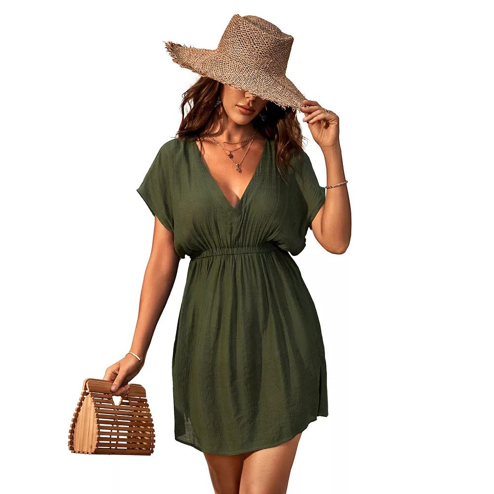 Women's Cupshe Delina Plunge Cover-Up Dress,  Product Image