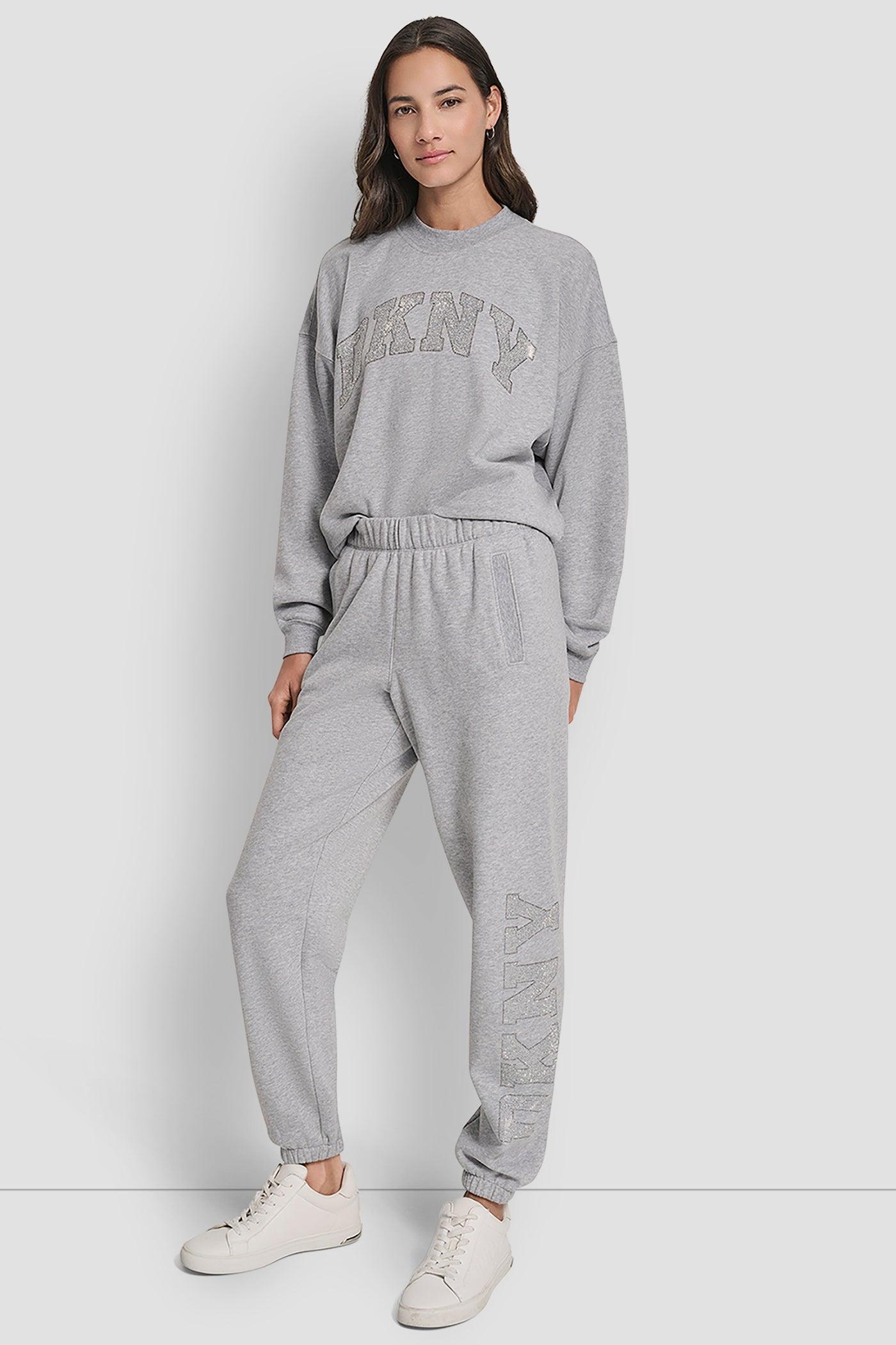 EXPLODED RHINESTONE VARISTY LOGO HIGH RISE RELAXED Product Image