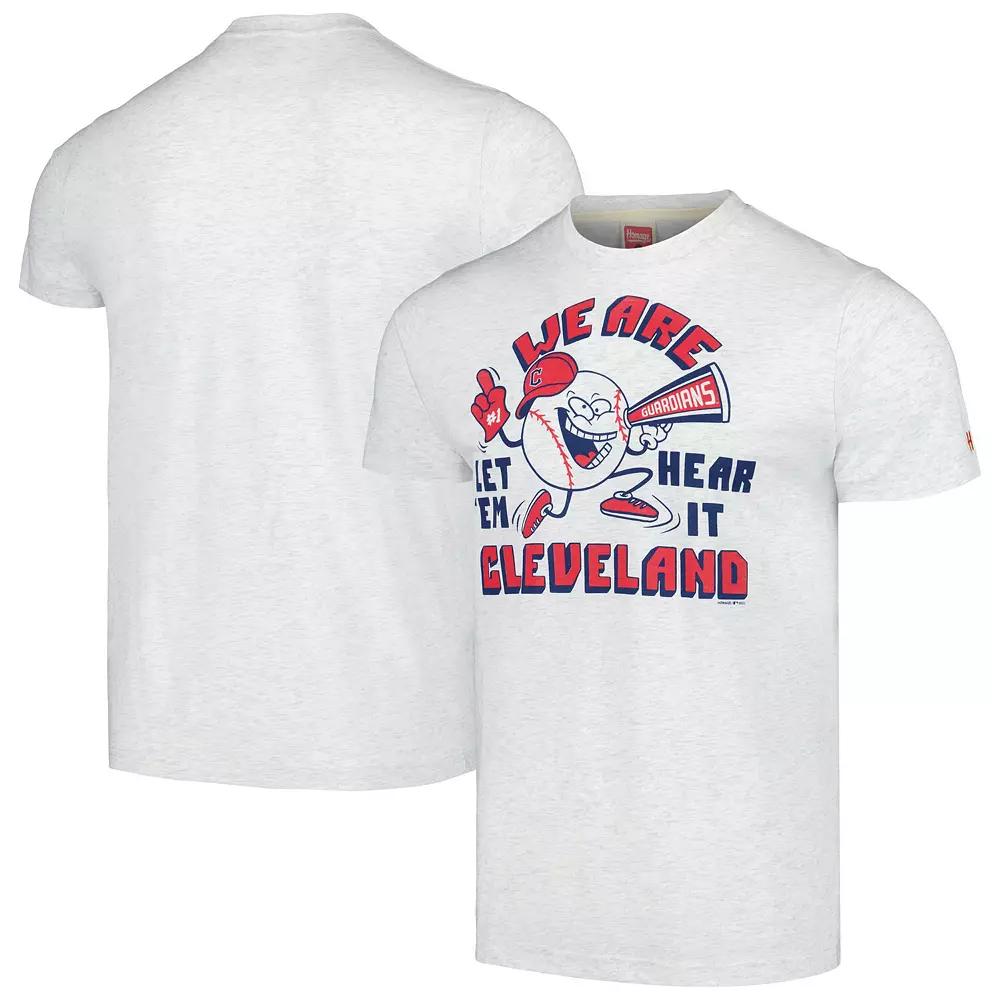 Men's Homage Gray Cleveland Guardians We Are Cleveland Tri-Blend T-Shirt,  Product Image