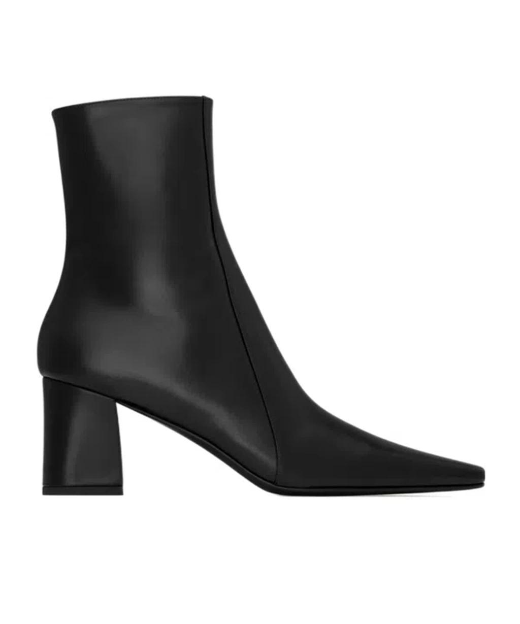 SAINT LAURENT Rainer 75 Patent Leather Ankle Boots In Black Product Image