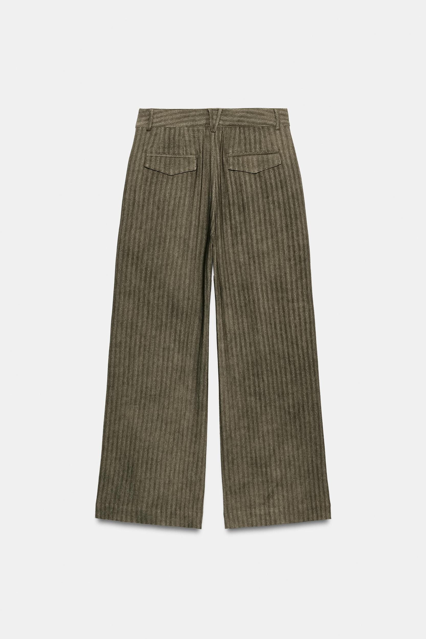 ZW COLLECTION JACQUARD STRIPED PANTS Product Image