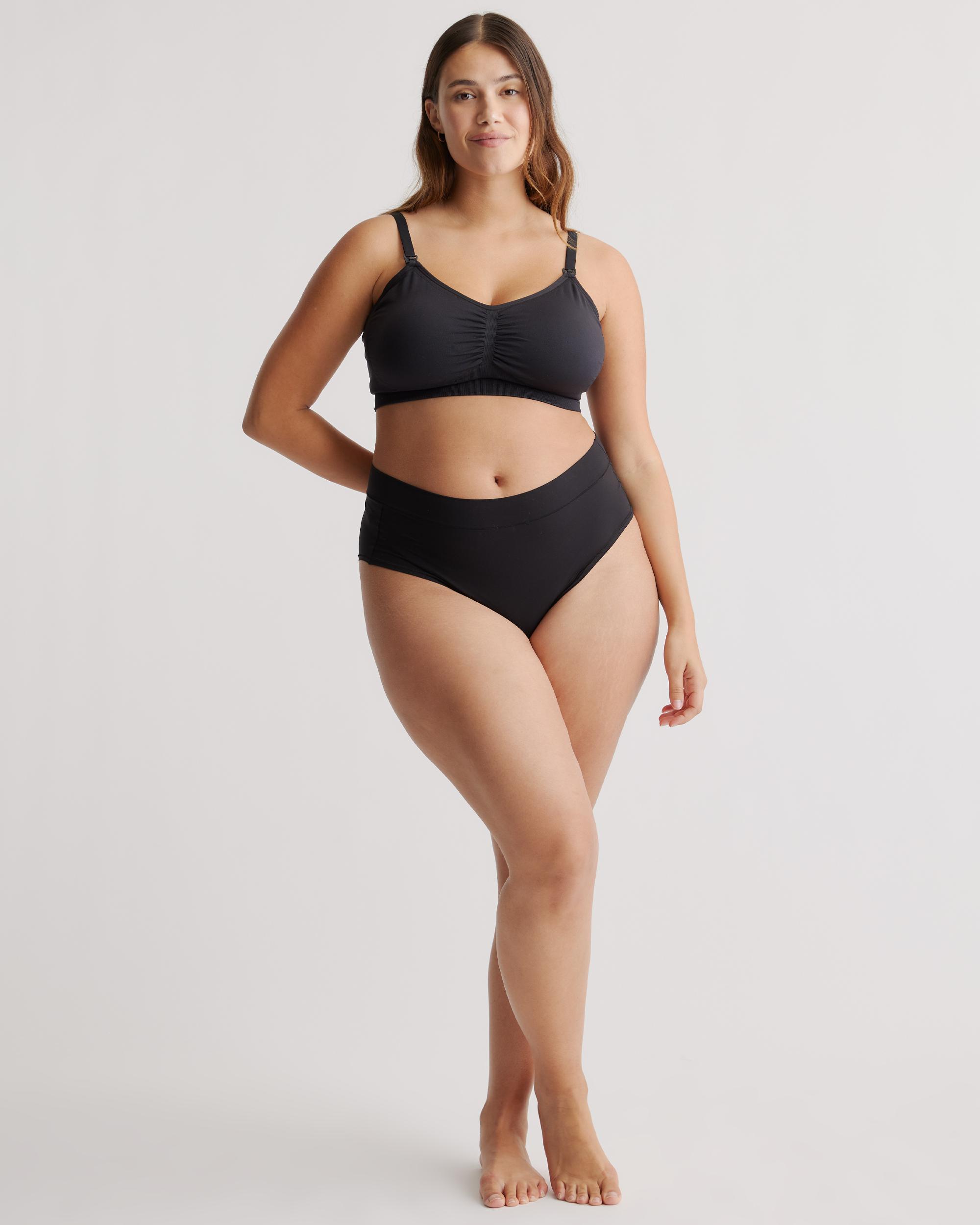 Quince | Women's Seamless Hands Free Pumping & Nursing Bra Size XL, Nylon/Spandex Product Image