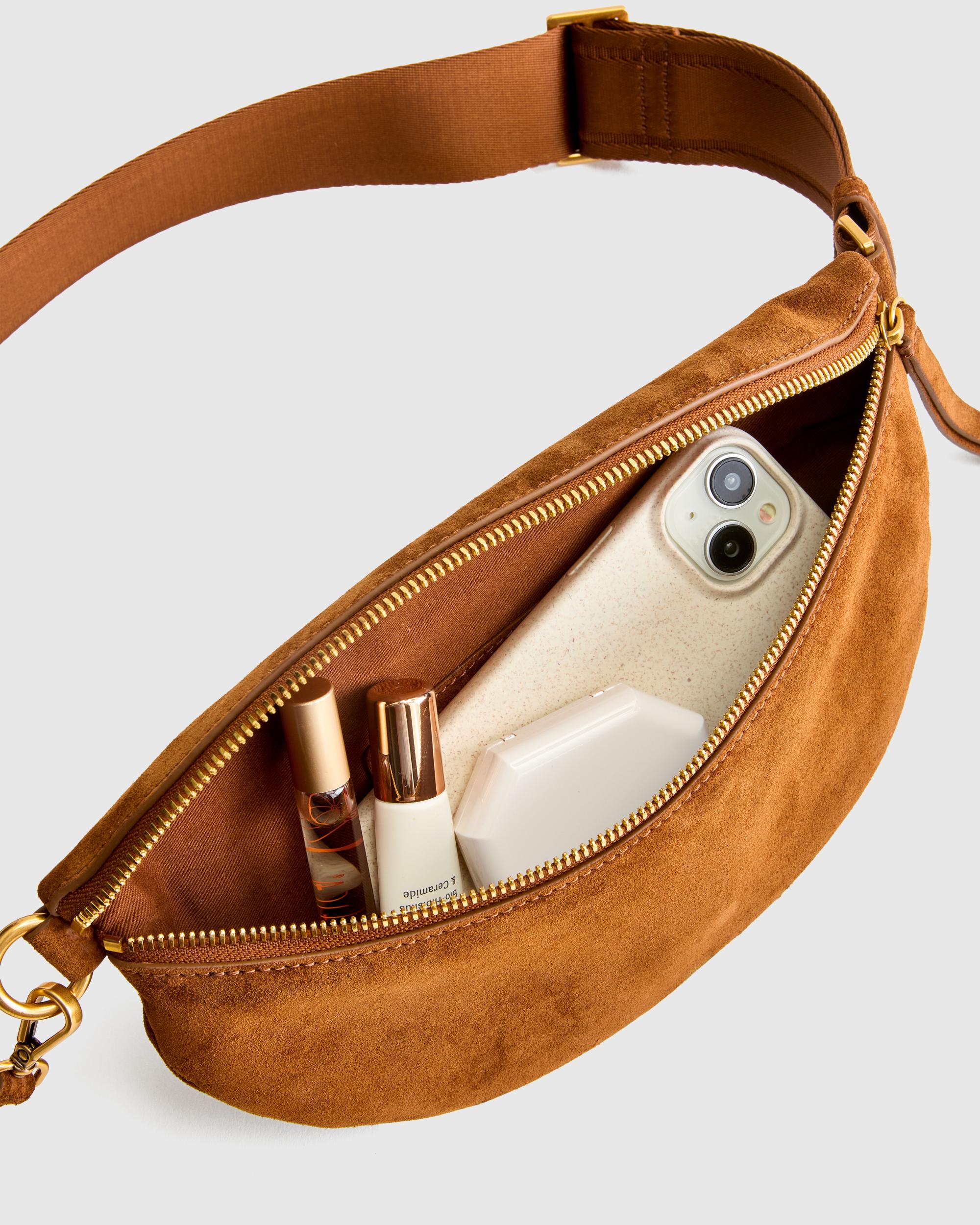 Quince | Women's Italian Suede Sling Bag Suede Leather Product Image