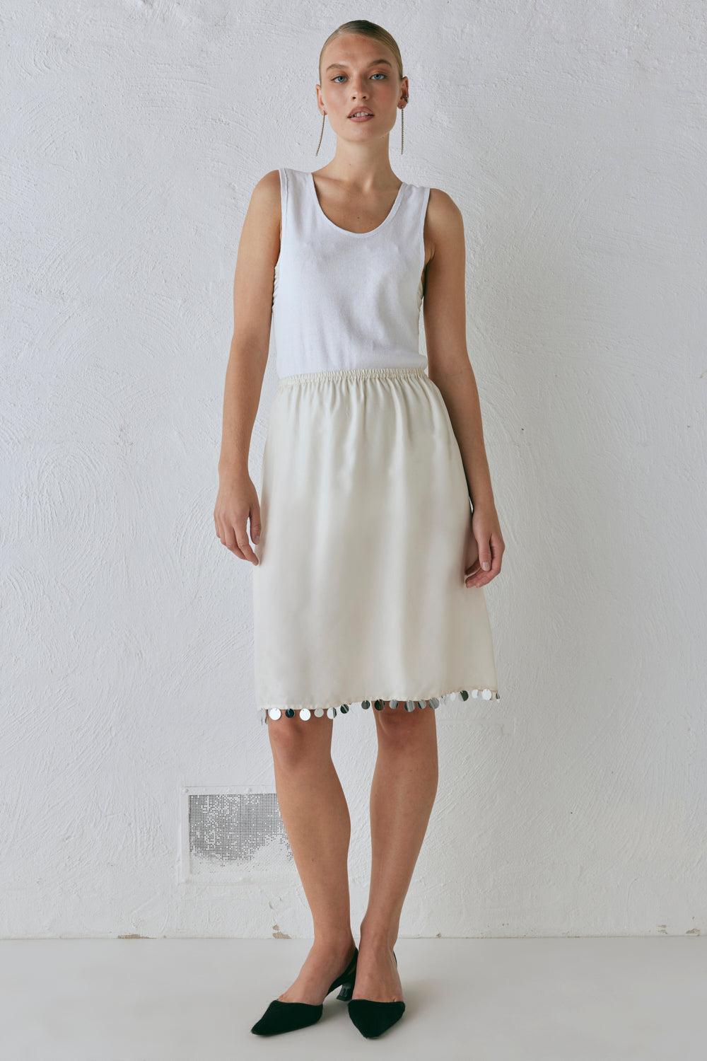 Spritz Midi Skirt Cream Product Image