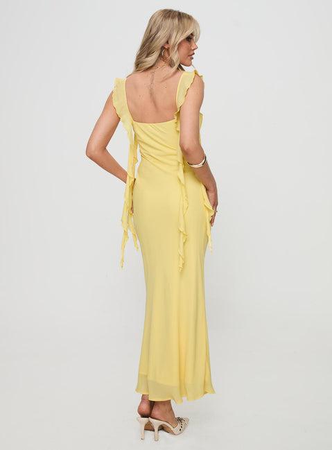 Lanai Maxi Dress Lemon Product Image