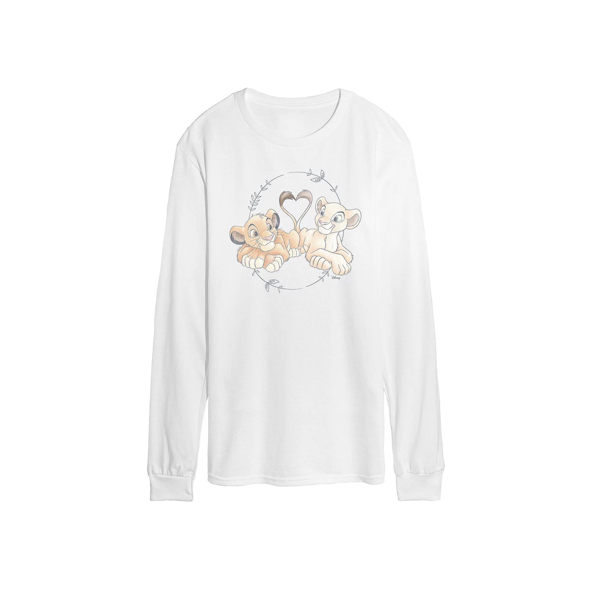 Disney's The Lion King Simba & Nala Men's Long Sleeve Graphic Tee,  Product Image