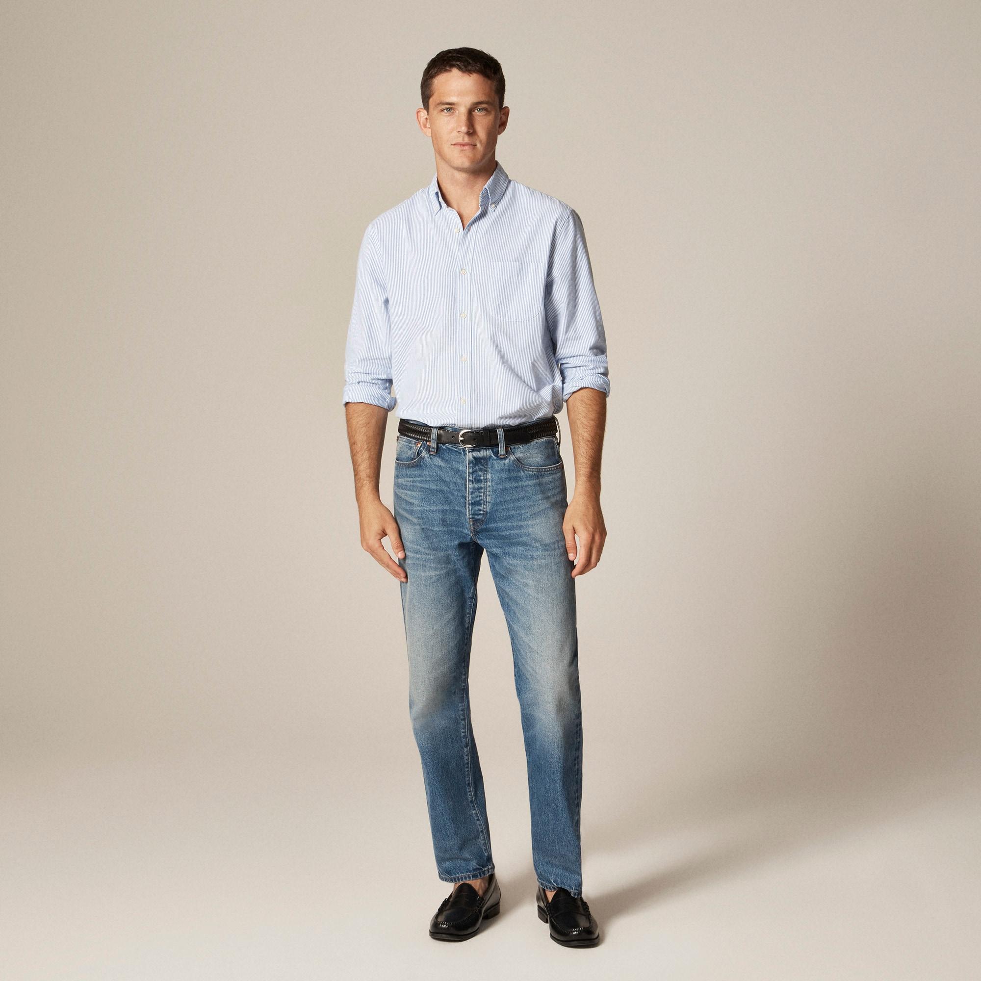 Broken-in organic cotton oxford shirt Product Image