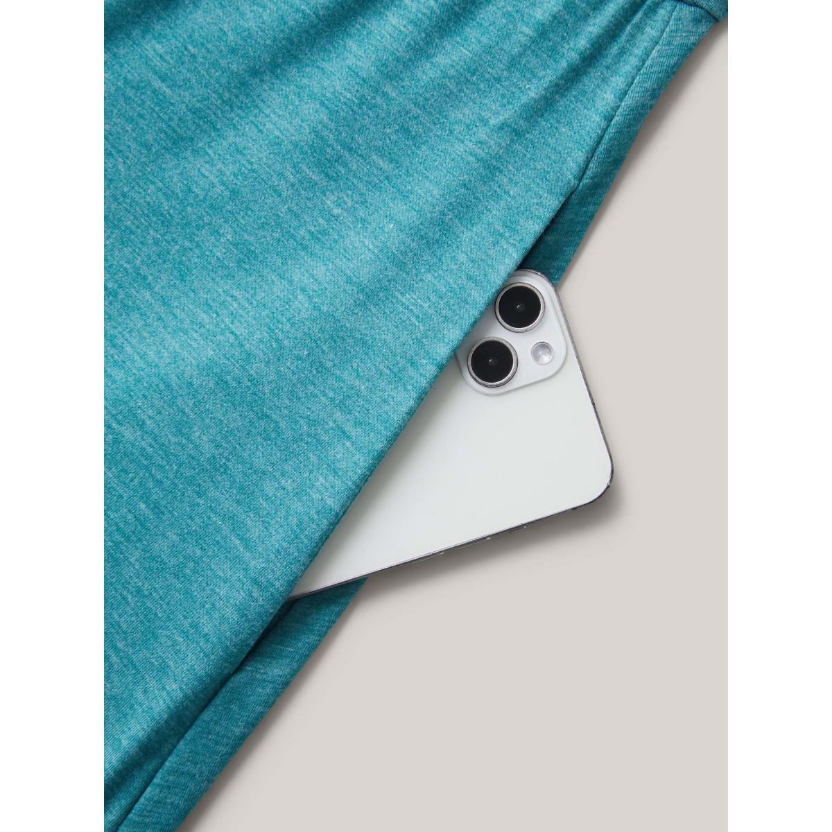 Plus Size Buckle Detail Ruched Midi Knit Dress Cerulean Women Knit Dresses Bloomchic 30/6X Product Image