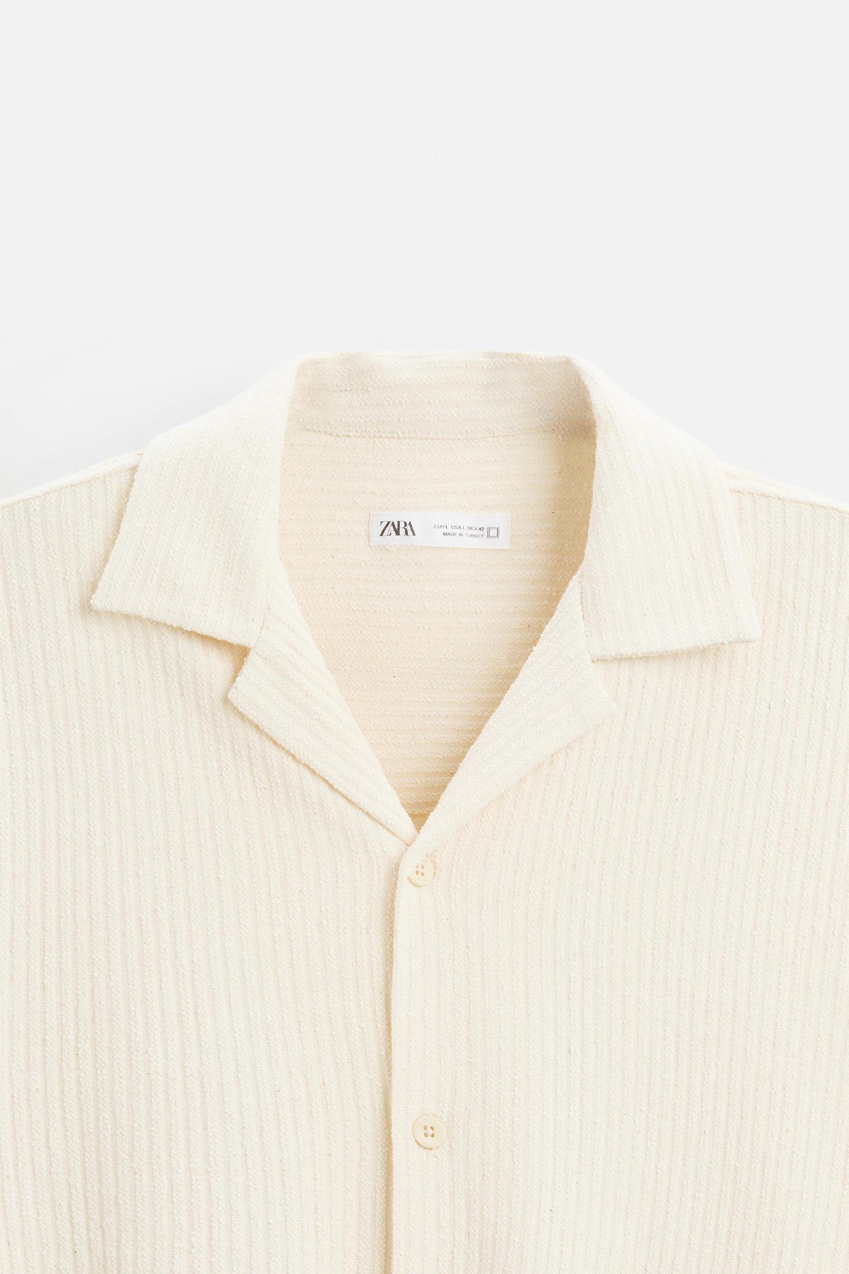 RUFFLED TEXTURED SHIRT Product Image