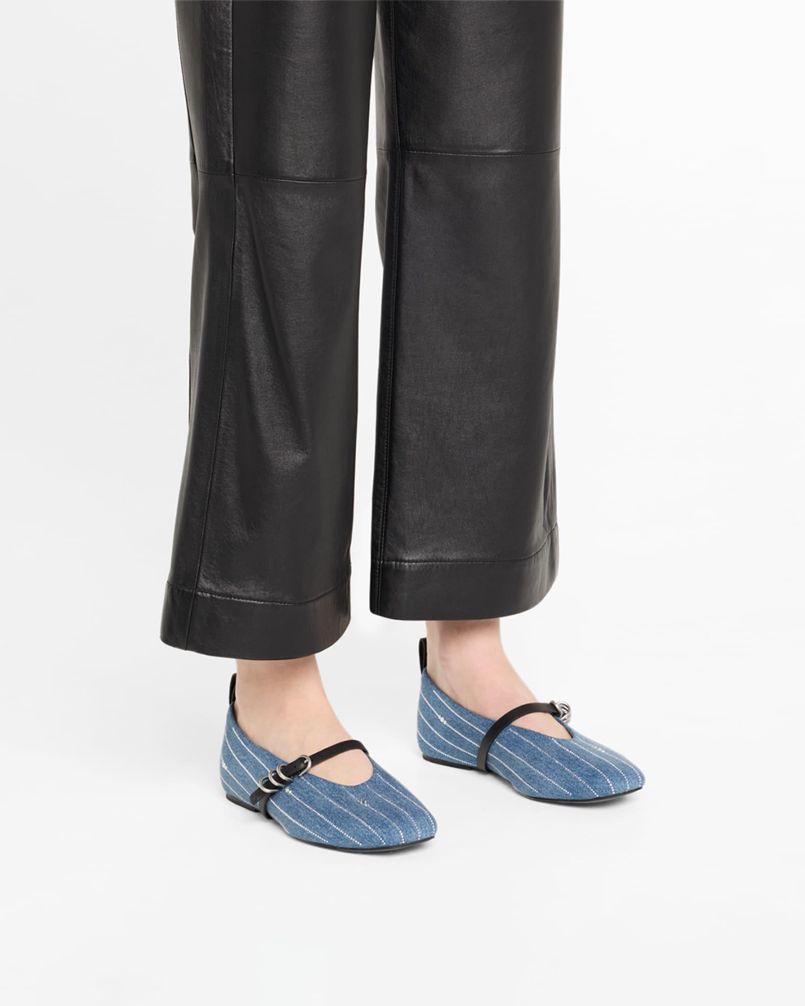 Spire Mary Jane Flats in Denim Product Image
