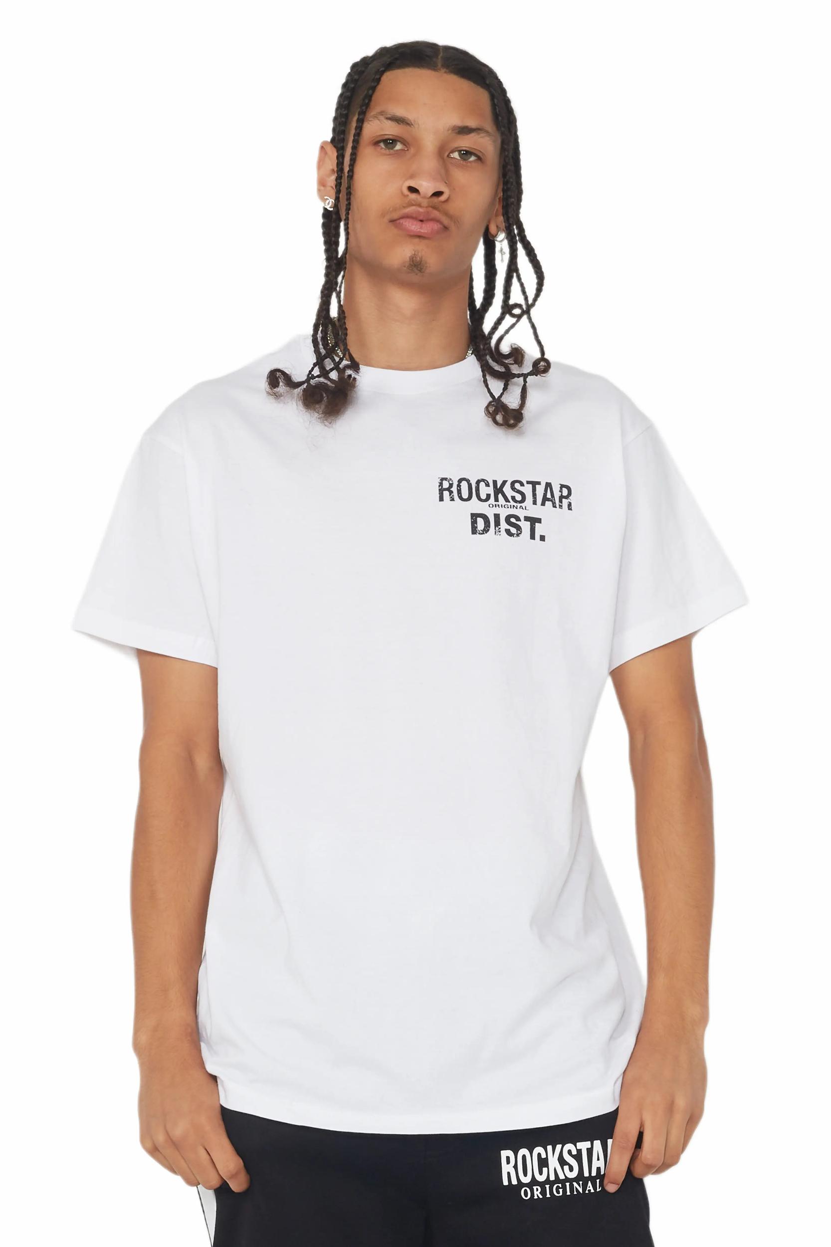 Lake White/Black Graphic T-Shirt Male Product Image