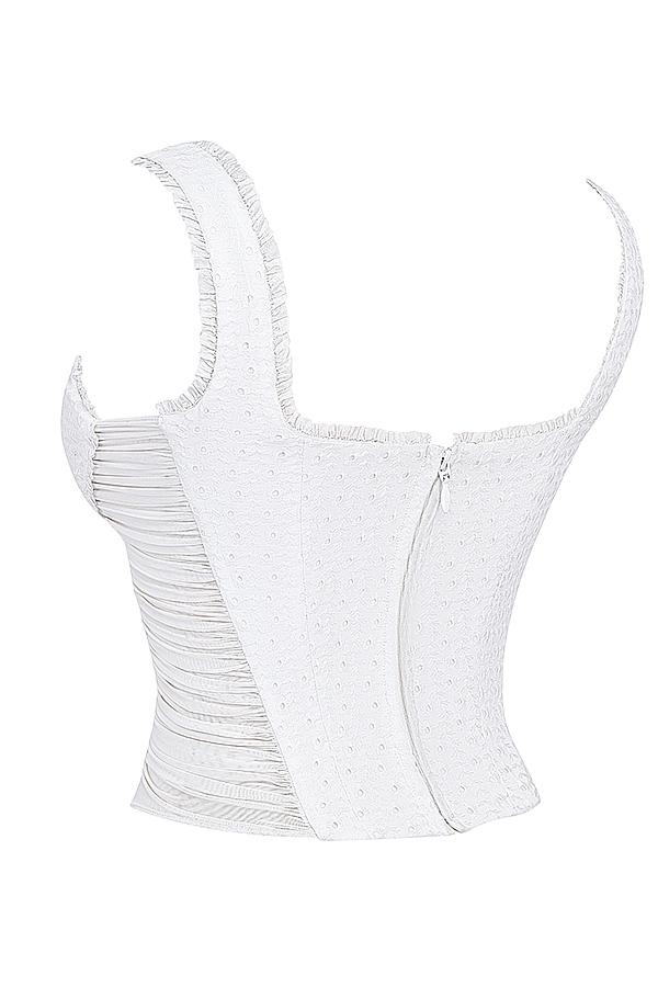 Catalina  white broderie anglais corset Product Image