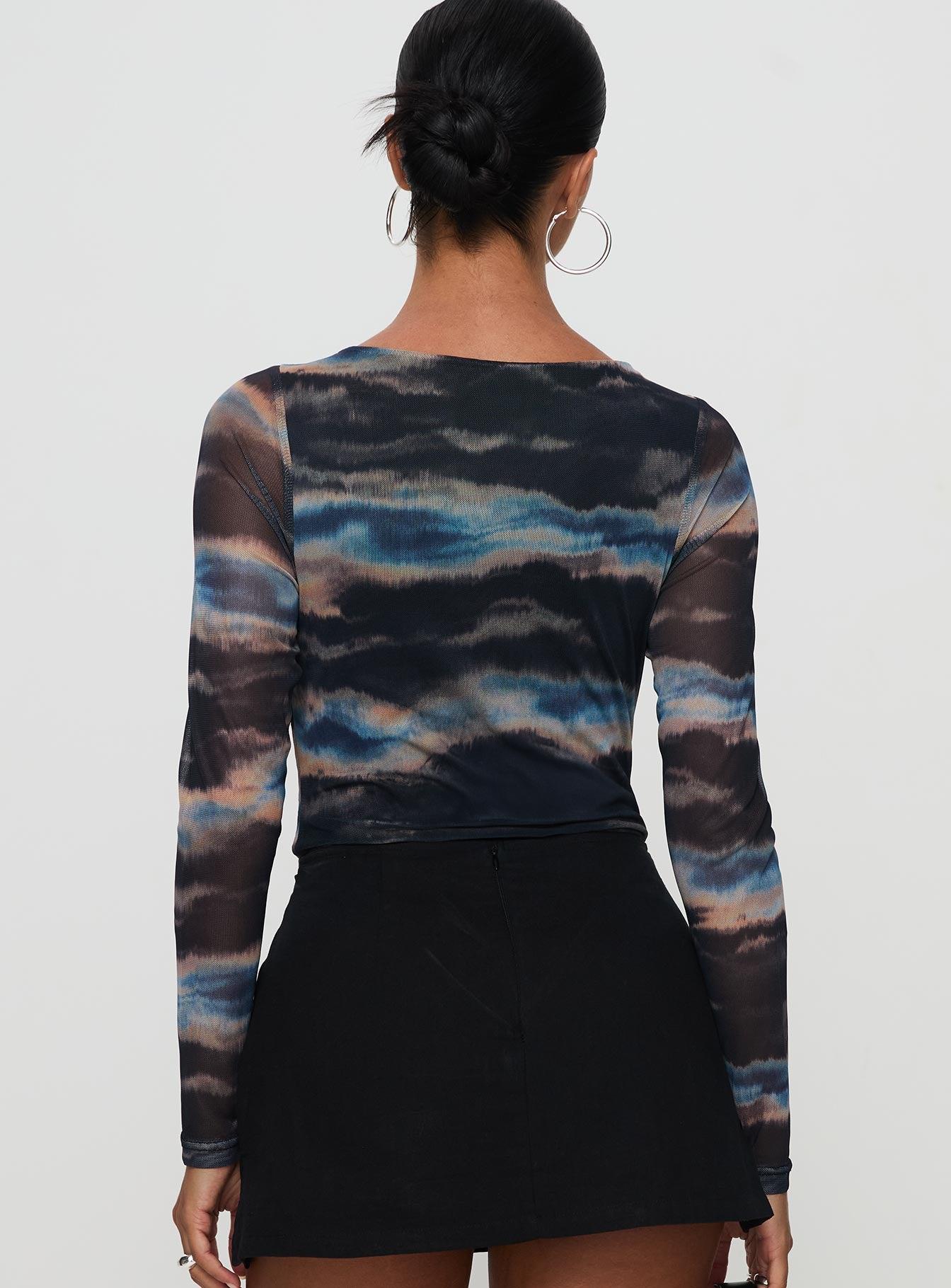 Agate Long Sleeve Bodysuit Multi Product Image