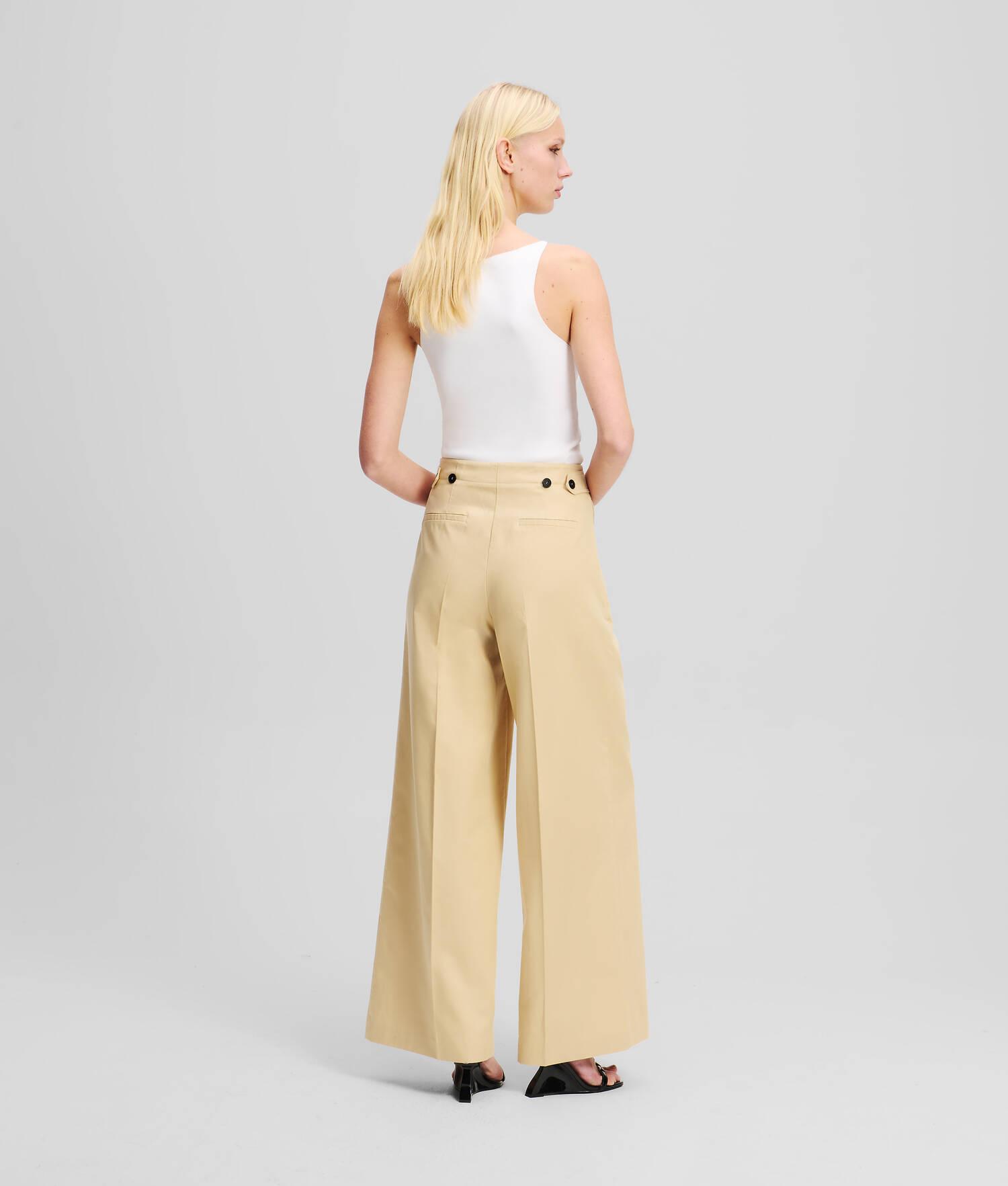 DOUBLE-PLEATED WIDE-LEG PANTS Product Image