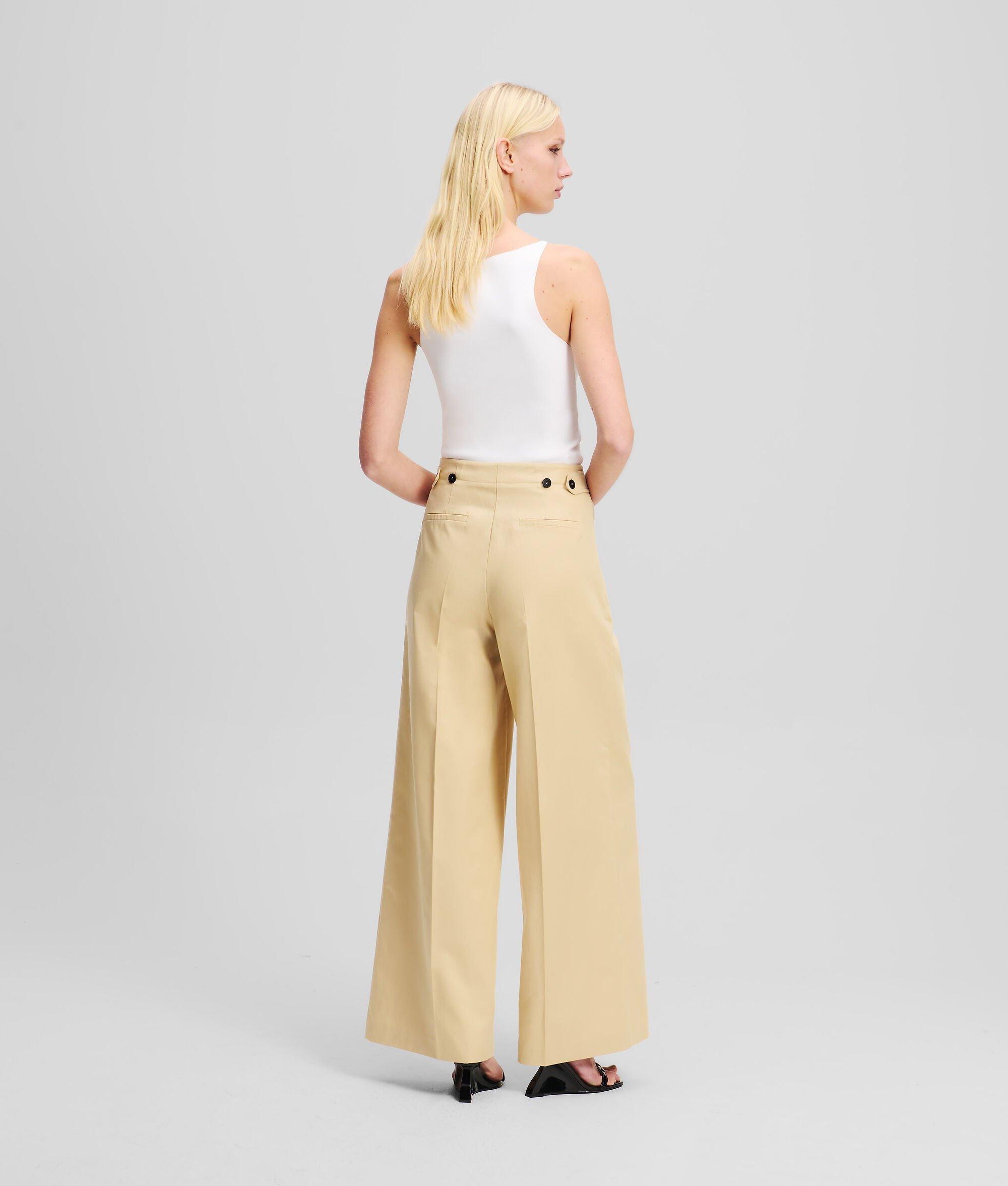 DOUBLE-PLEATED WIDE-LEG PANTS Product Image