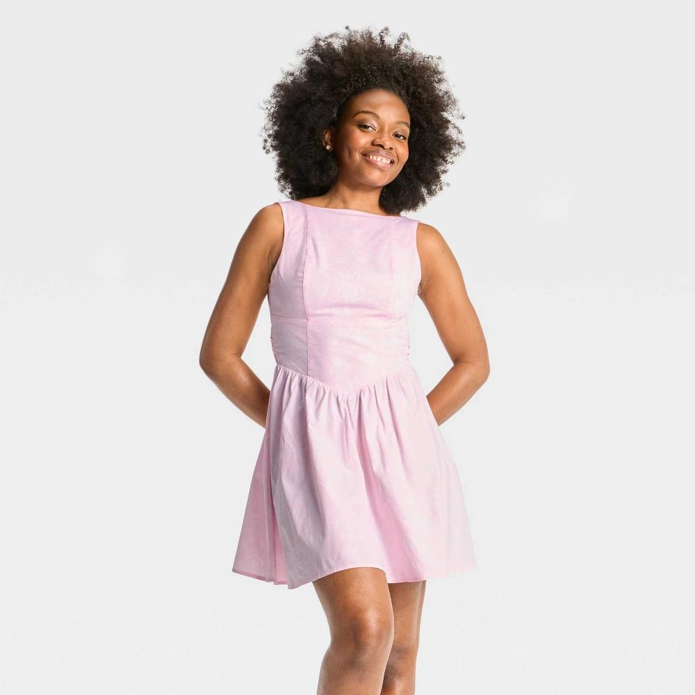 Women's Bow Back Mini A-Line Dress - Wild Fable™ Product Image
