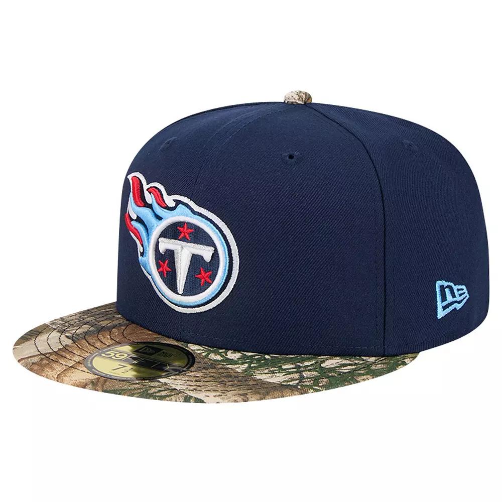 Men's New Era Navy Tennessee Titans Active Two-Tone Camo 59FIFTY Fitted Hat,  Product Image