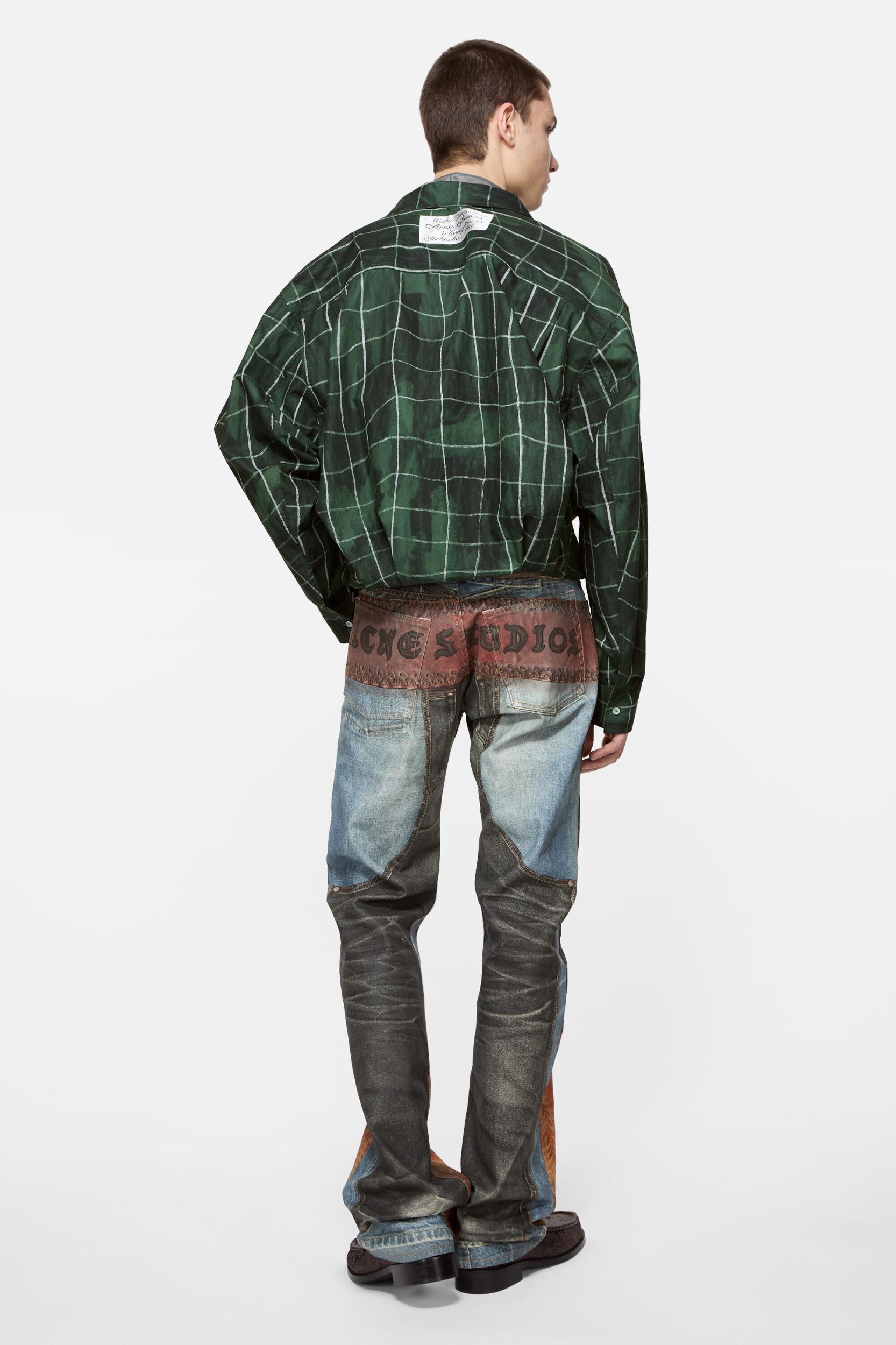 Layered check shirt Product Image