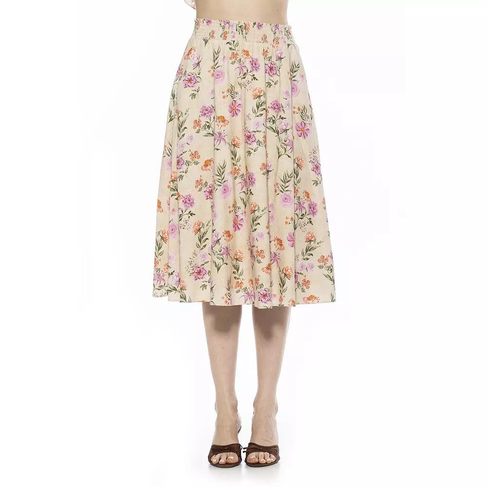 Women's ALEXIA ADMOR Kliene Smocked Waistband Skirt,  Product Image