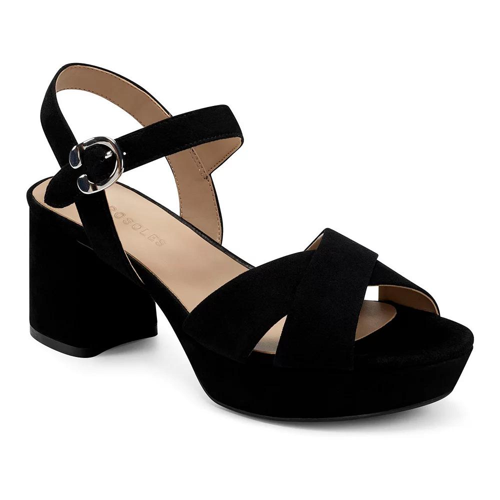 Aerosoles Cosmos Women's Leather Platform Sandals,  Product Image