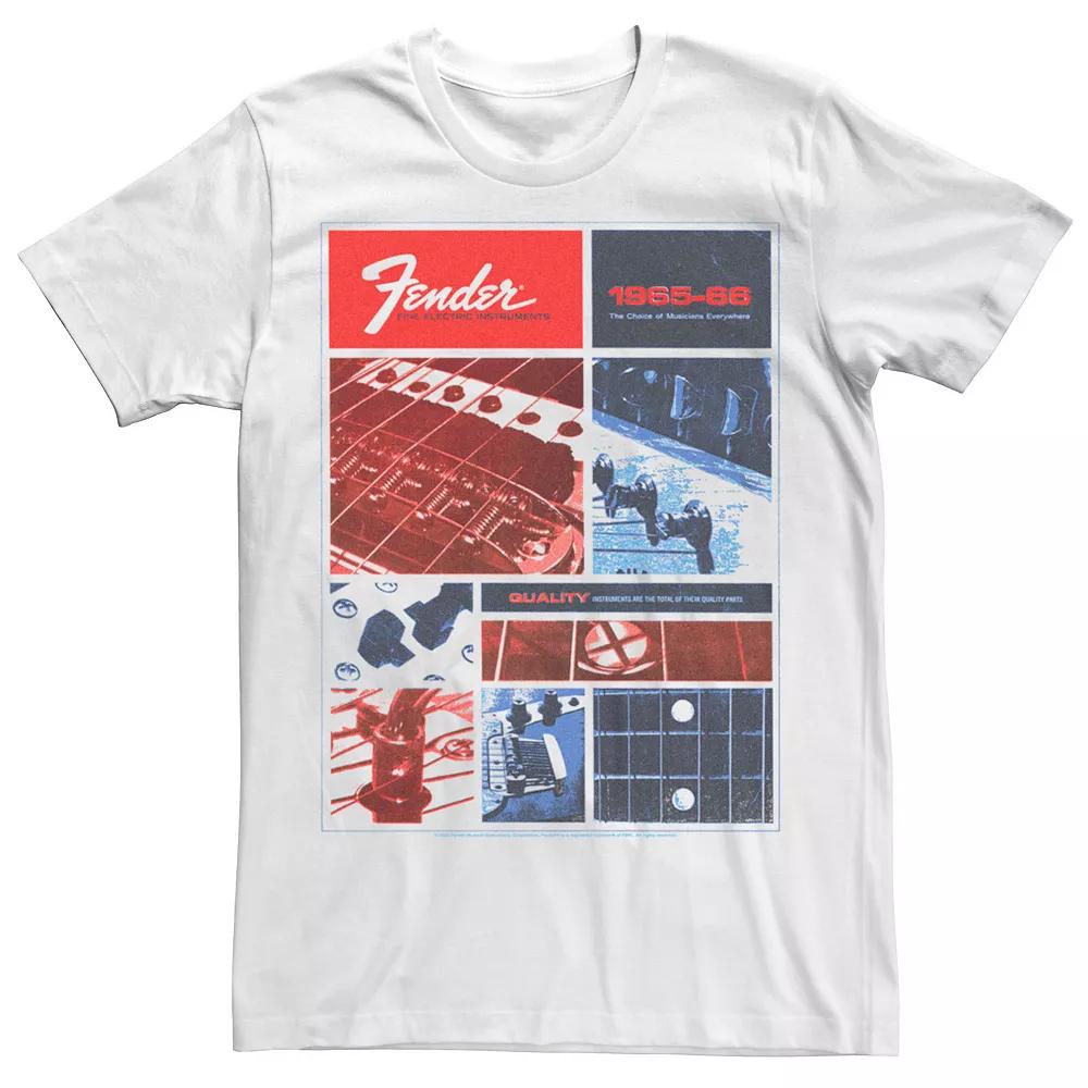 Men's Fender Red White And Blue Vintage Ad Graphic Tee,  Product Image
