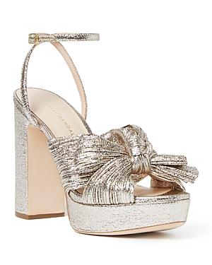 Loeffler Randall Womens Strappy Bow Platform Sandals Product Image