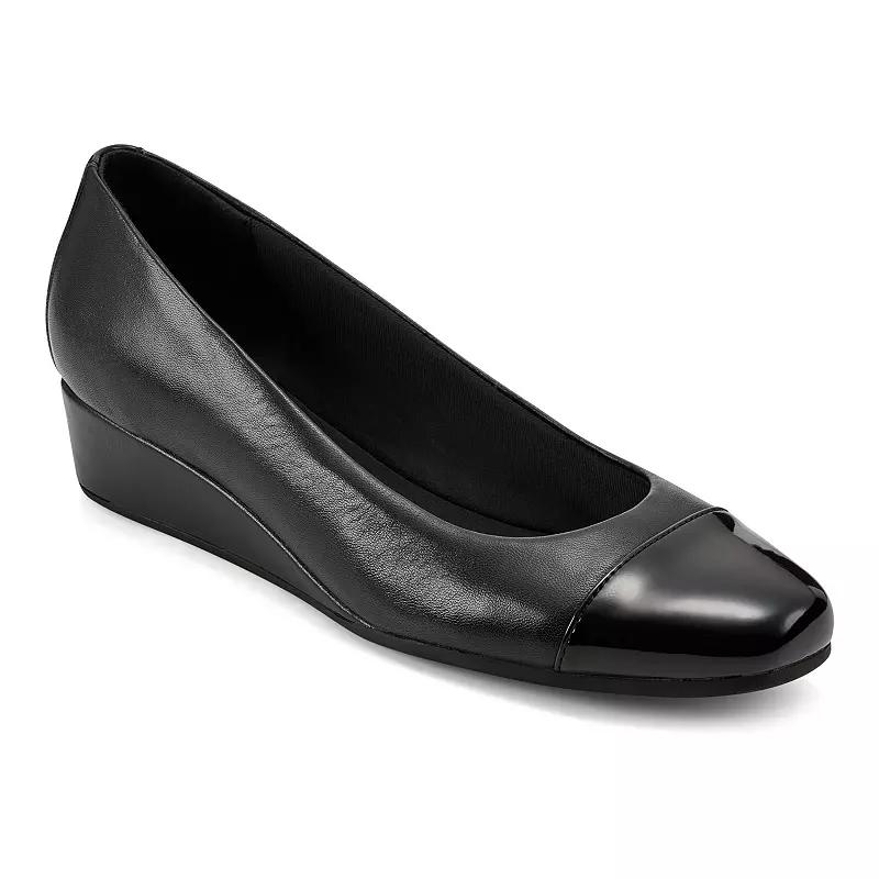 Easy Spirit Gracey Women's Low Wedge Dress Pumps, Size: 8 Wide, Black Product Image