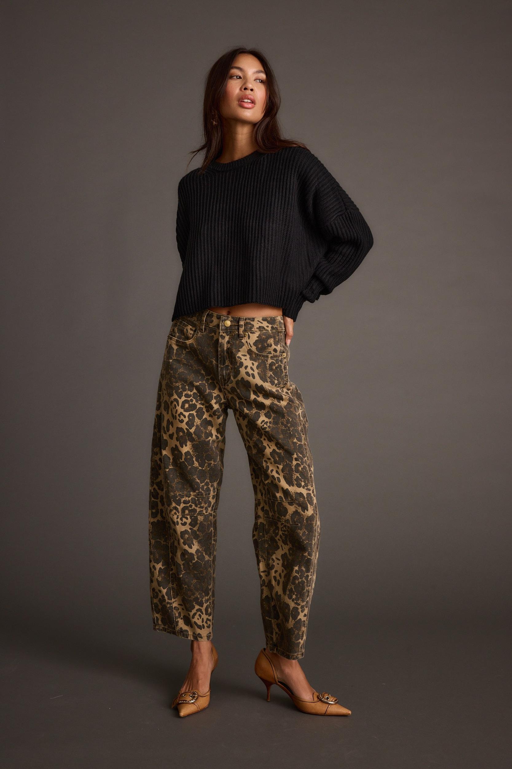 Maxine Black Cropped Sweater Product Image