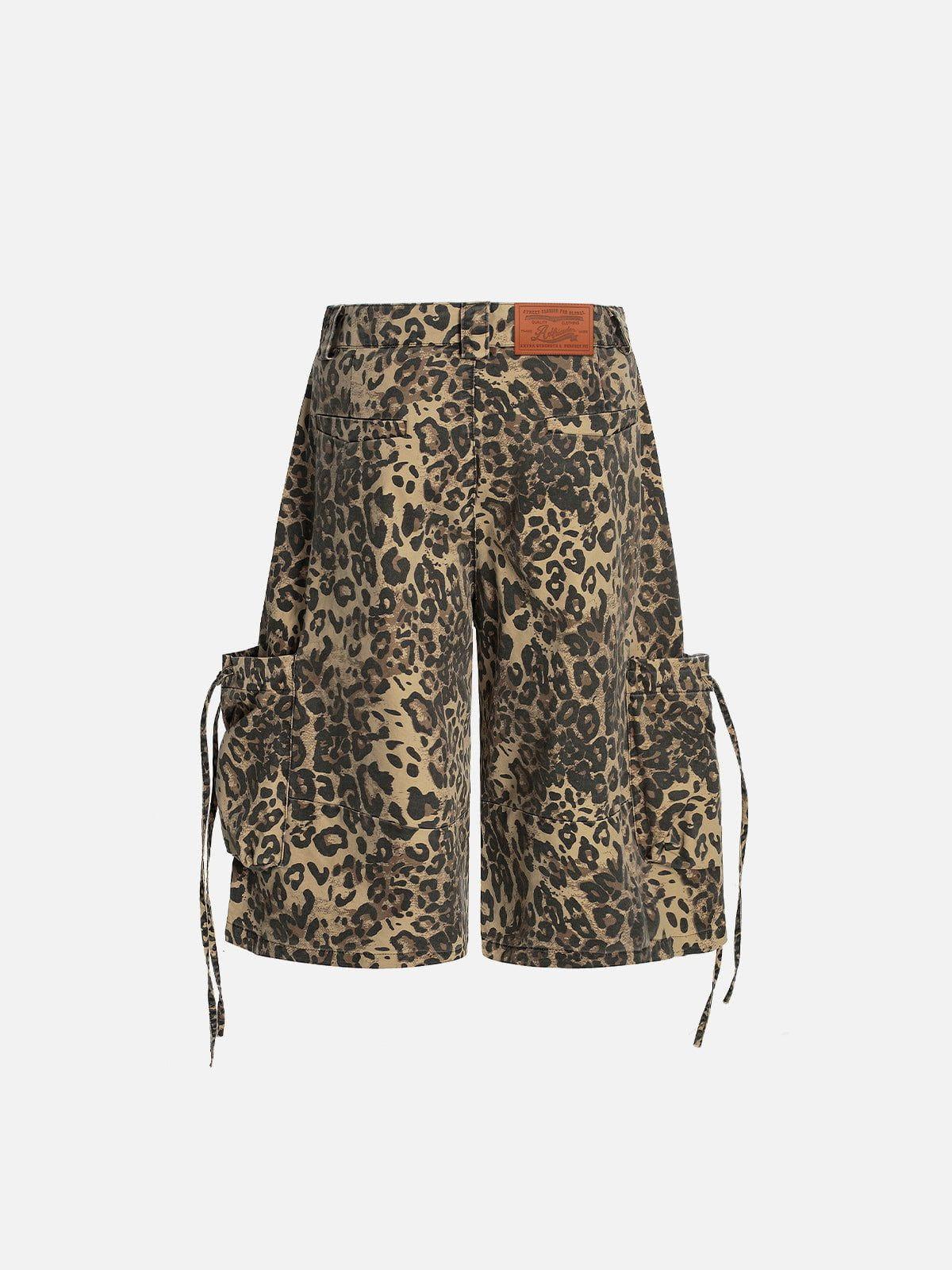 Aelfric Eden Leopard Graphic Longline Jorts Product Image