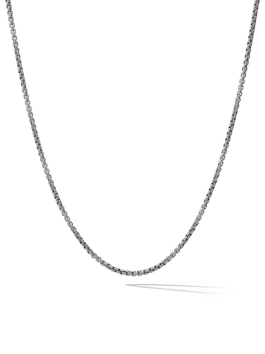 David Yurman Men's Box Chain Necklace with Stainless Steel & Sterling Silver, 5mm Product Image