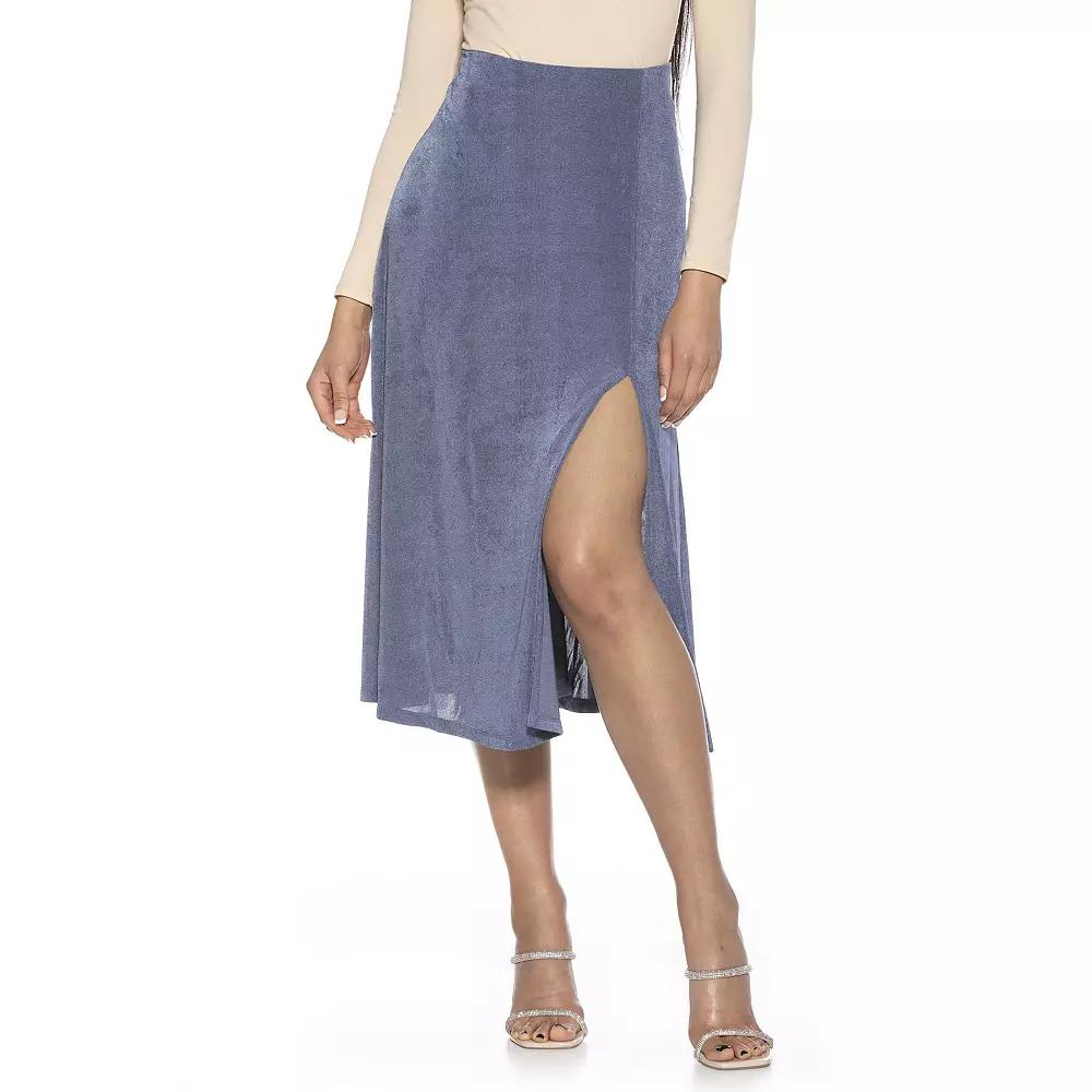 Women's ALEXIA ADMOR Slit Midi Full Skirt,  Product Image