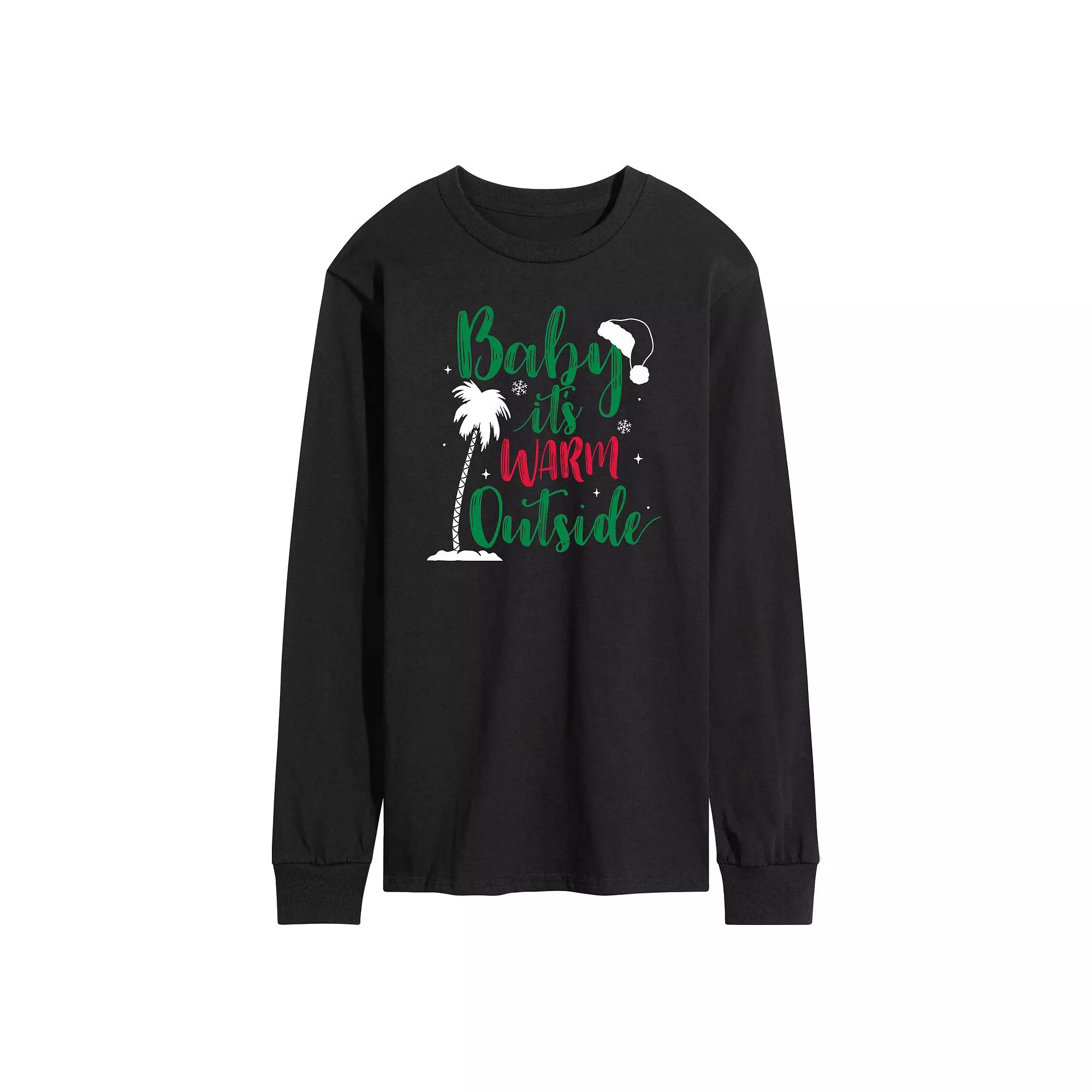 Men's Baby It's Warm Outside Long Sleeve Graphic Tee,  Product Image