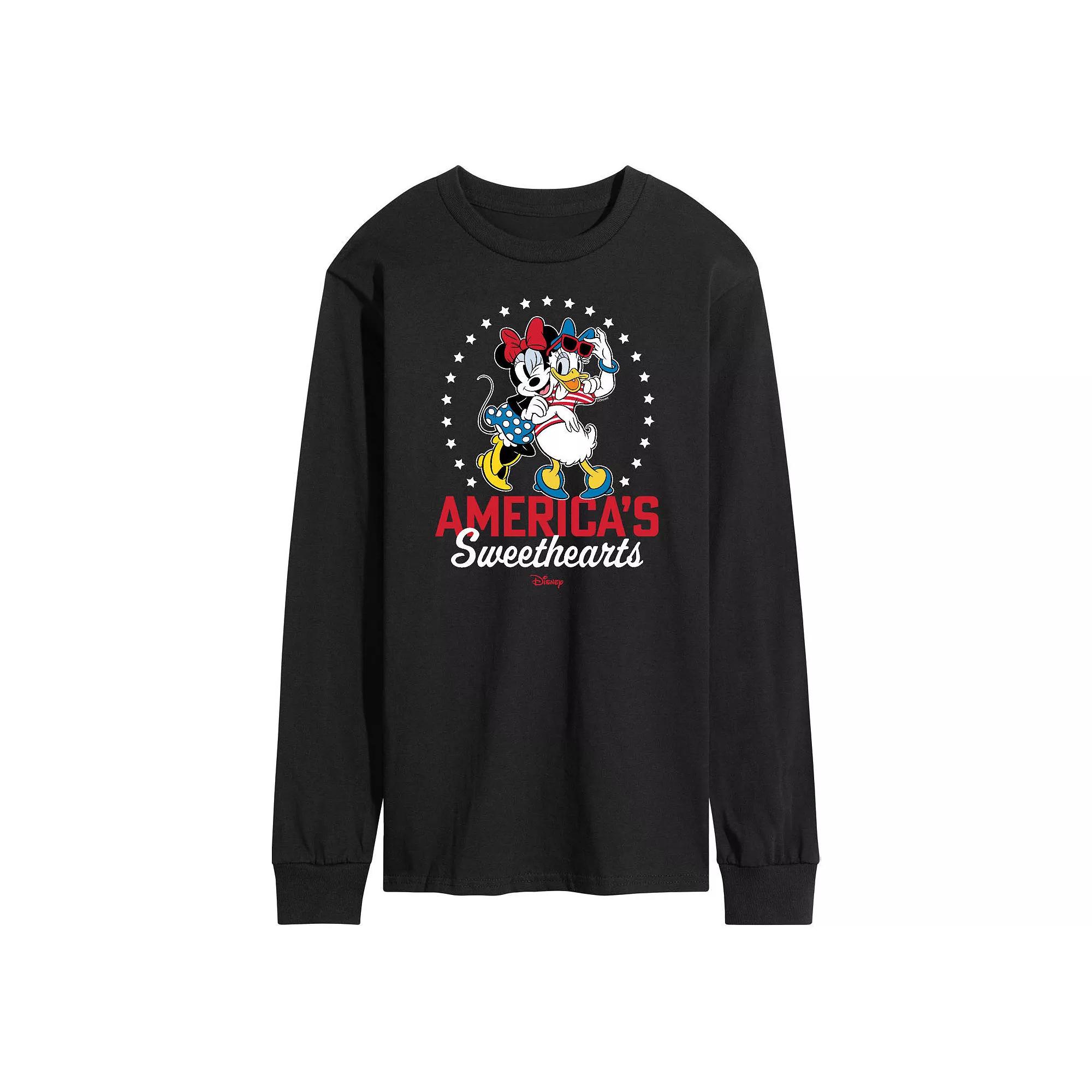 Disney's Men's Americas Sweethearts Long Sleeve Graphic Tee,  Product Image