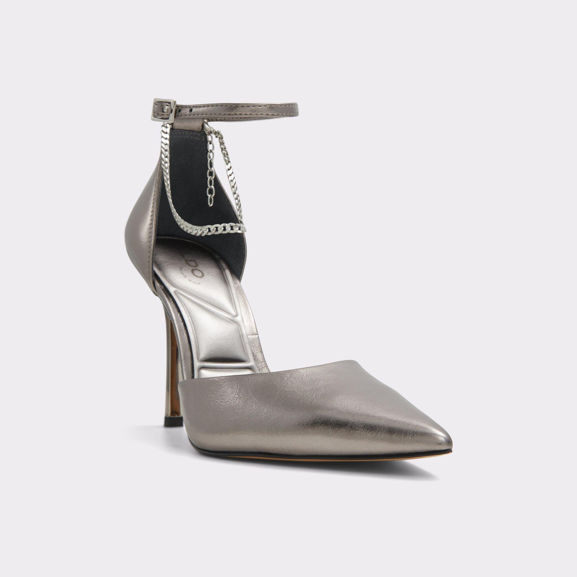 Aurelina Grey Women's Strappy Heels | ALDO US Product Image