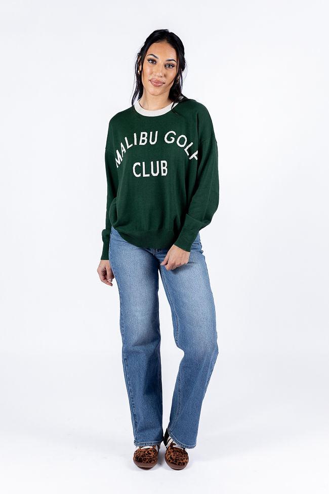 Malibu Golf Club Green Lightweight Sweater FINAL SALE Product Image