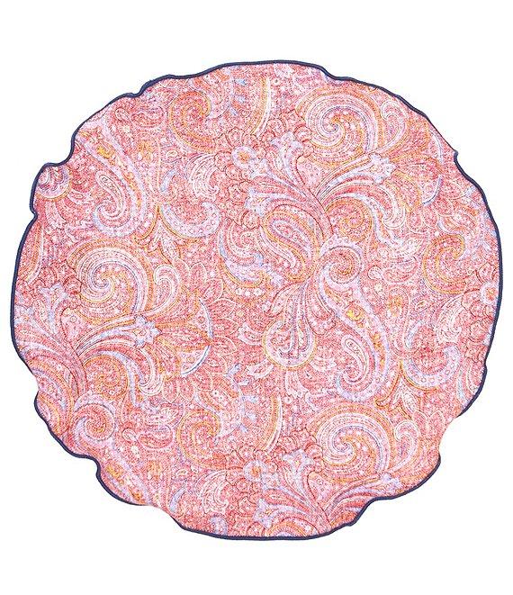 Edward Armah Paisley Floral Silk Pocket Square Product Image