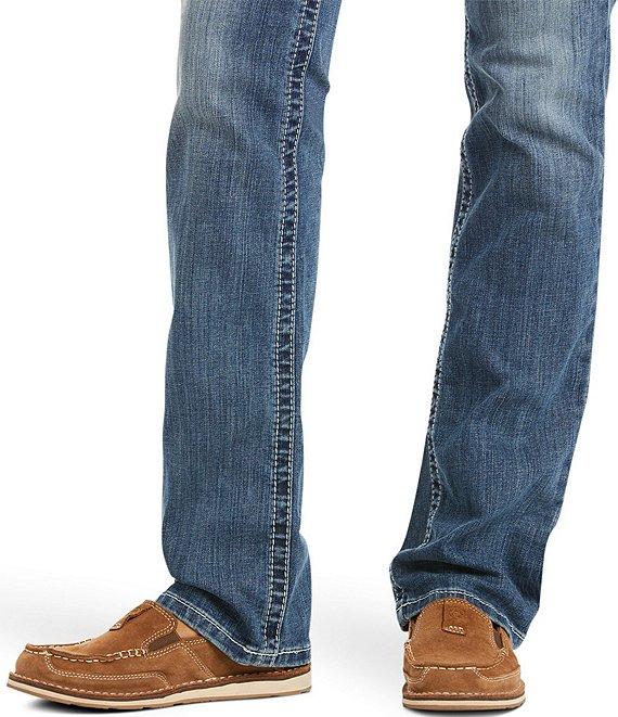 Ariat Stretch Denim Mid Rise Straight Leg Jeans Product Image