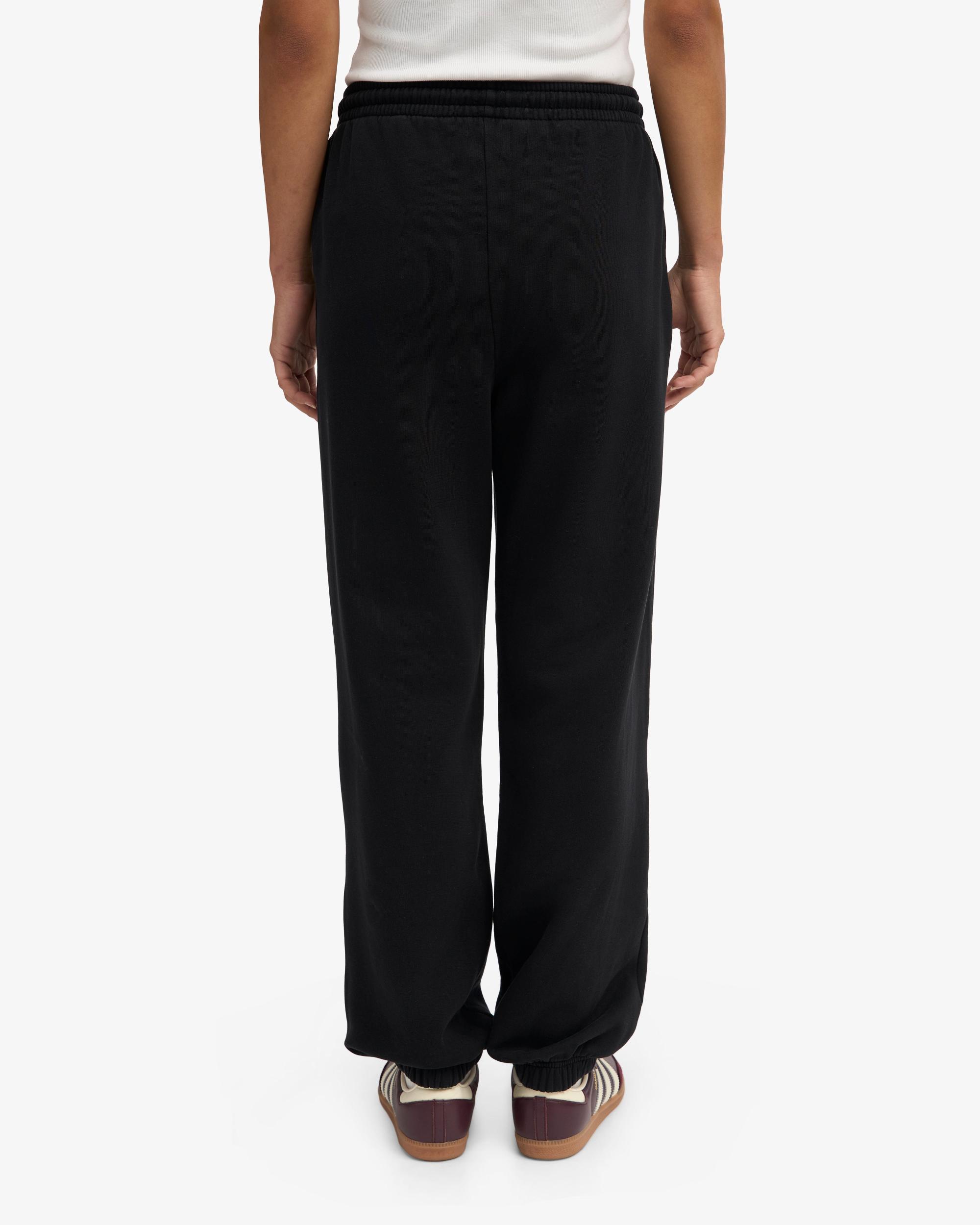 Organic Relaxed Sweatpants - Deep Black Product Image