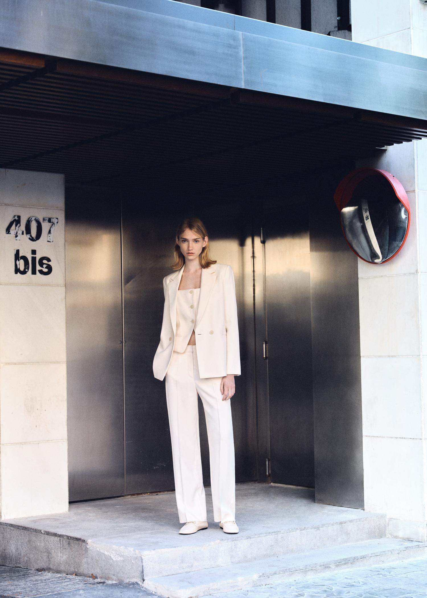 Straight suit trousers - Women | MANGO USA Product Image