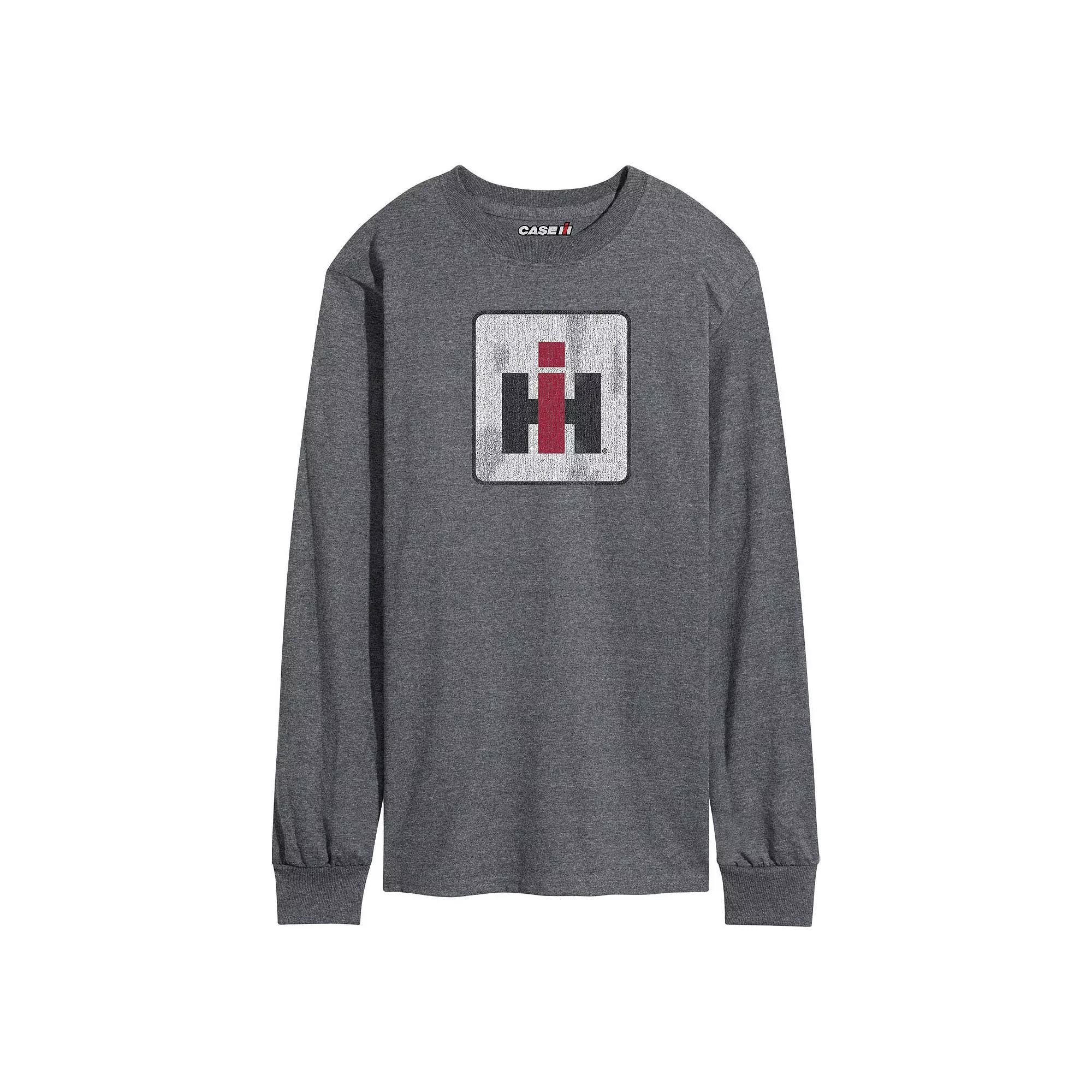 Men's Case IH Logo Distressed Long Sleeve,  Product Image