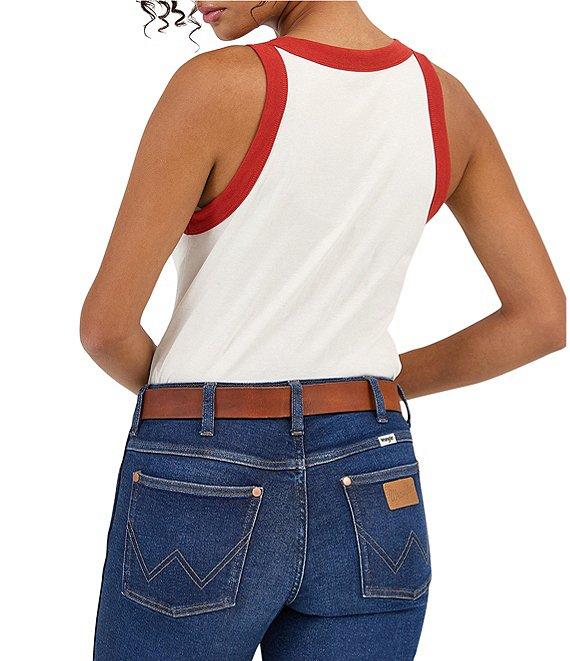 Wrangler Ringer #double;Saddle Up#double; Sleeveless Tank Product Image