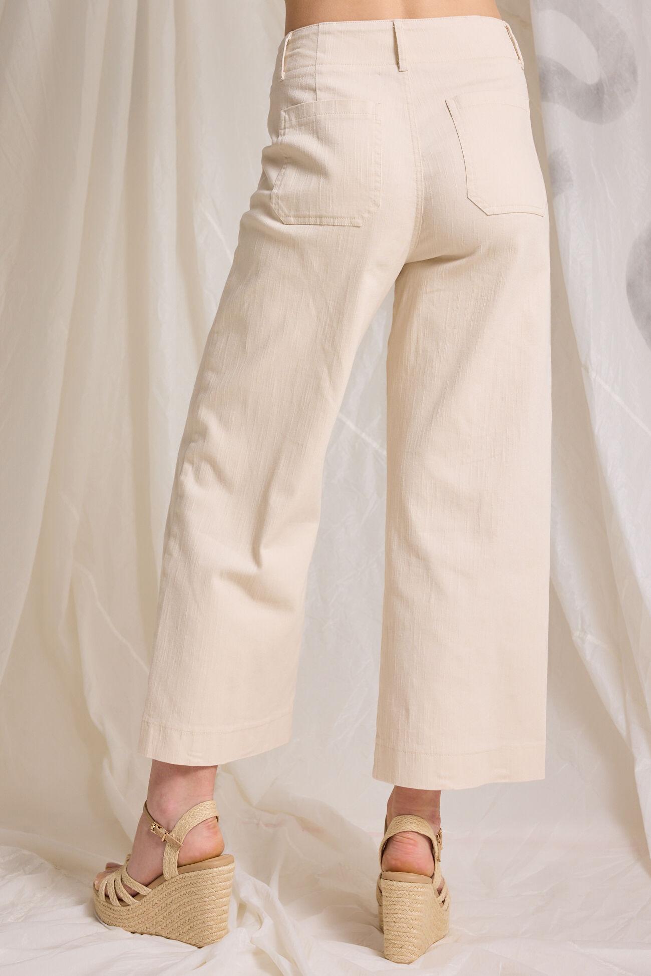 Ellie Linen Crop Pants Product Image